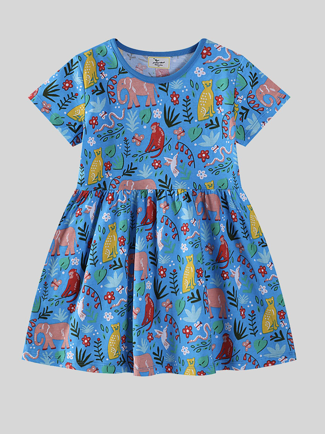LULU & SKY Girls Kitsch Printed A-Line Dress