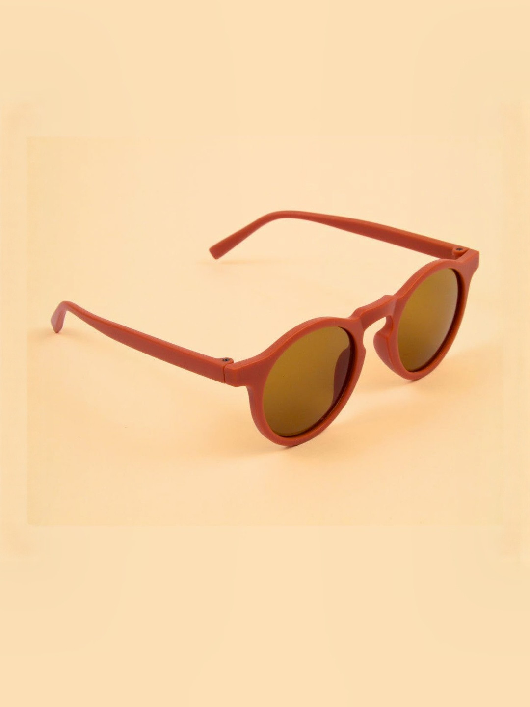 NESKA MODA Unisex Kids Black Lens & Orange Sunglasses with UV Protected Lens