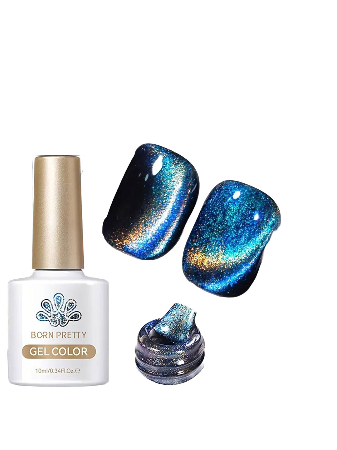 BORN PRETTY Polaris 9D Cat Eye Magnetic Gel Polish - 10 ml - Shade - MY32