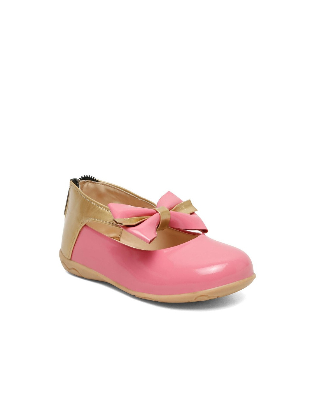 Hopscotch Kids Girls Pink Bow Detail Ballerinas