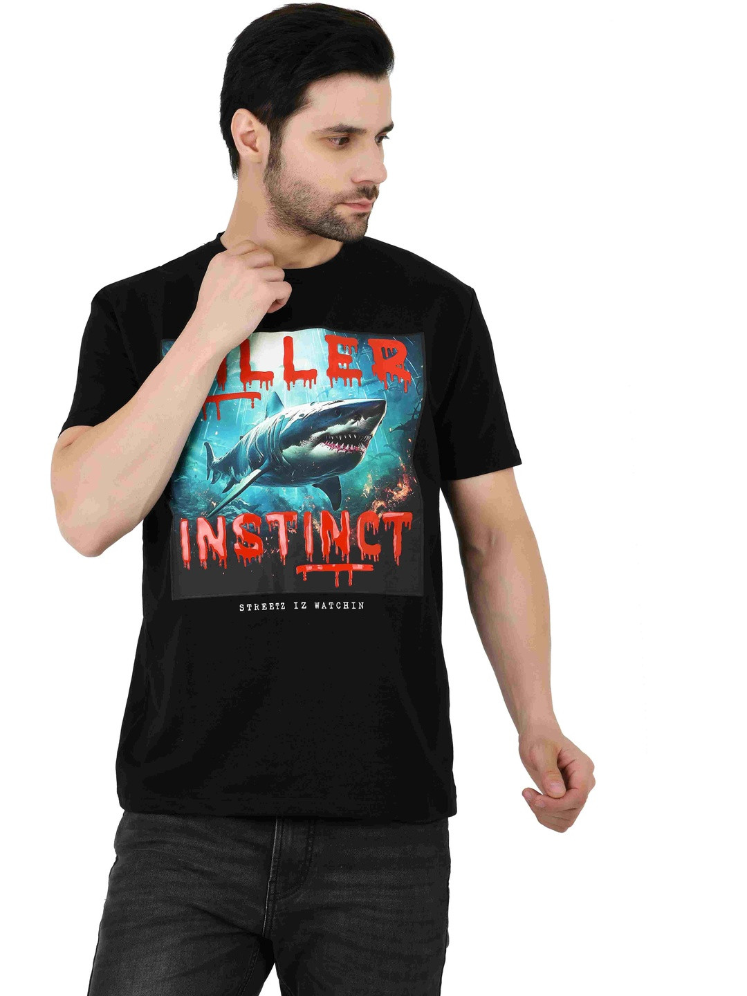 SAGEWARE Men Graphic Printed Round Neck T-shirt