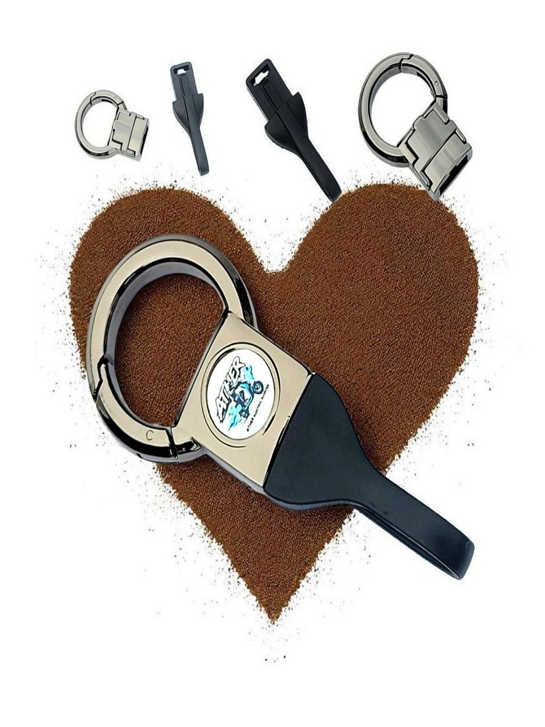 ADOREAL Leather Belt Keychain And Keyring