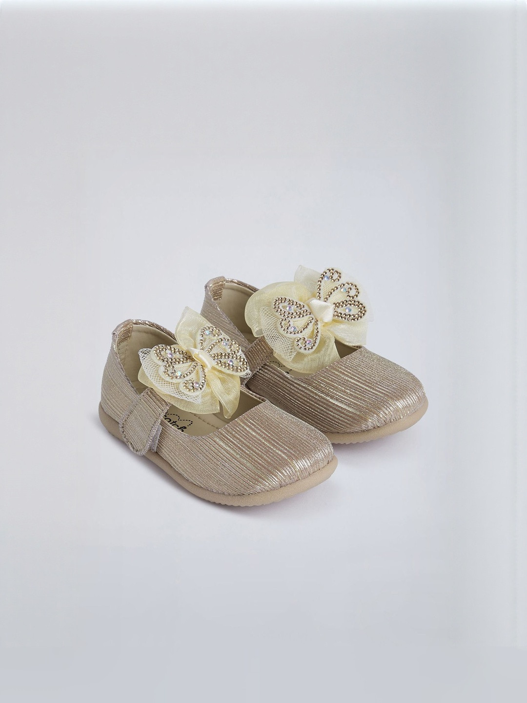 Hopscotch Girls PU Butterfly Sparkle Sandals