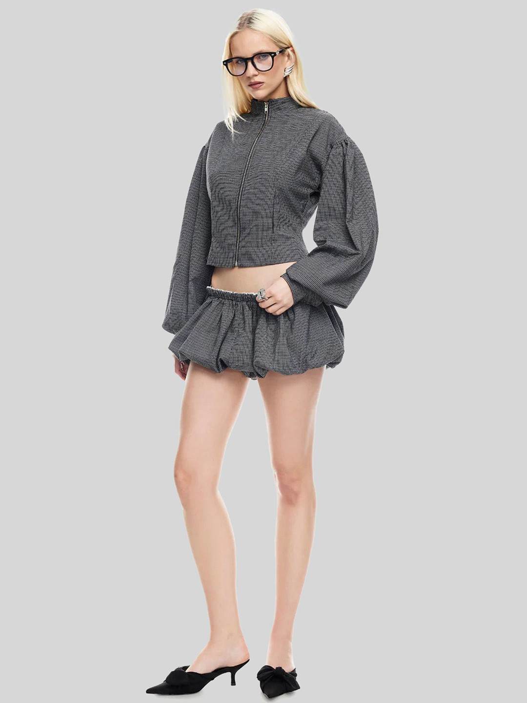 LULU & SKY High Neck Jacket WithShorts