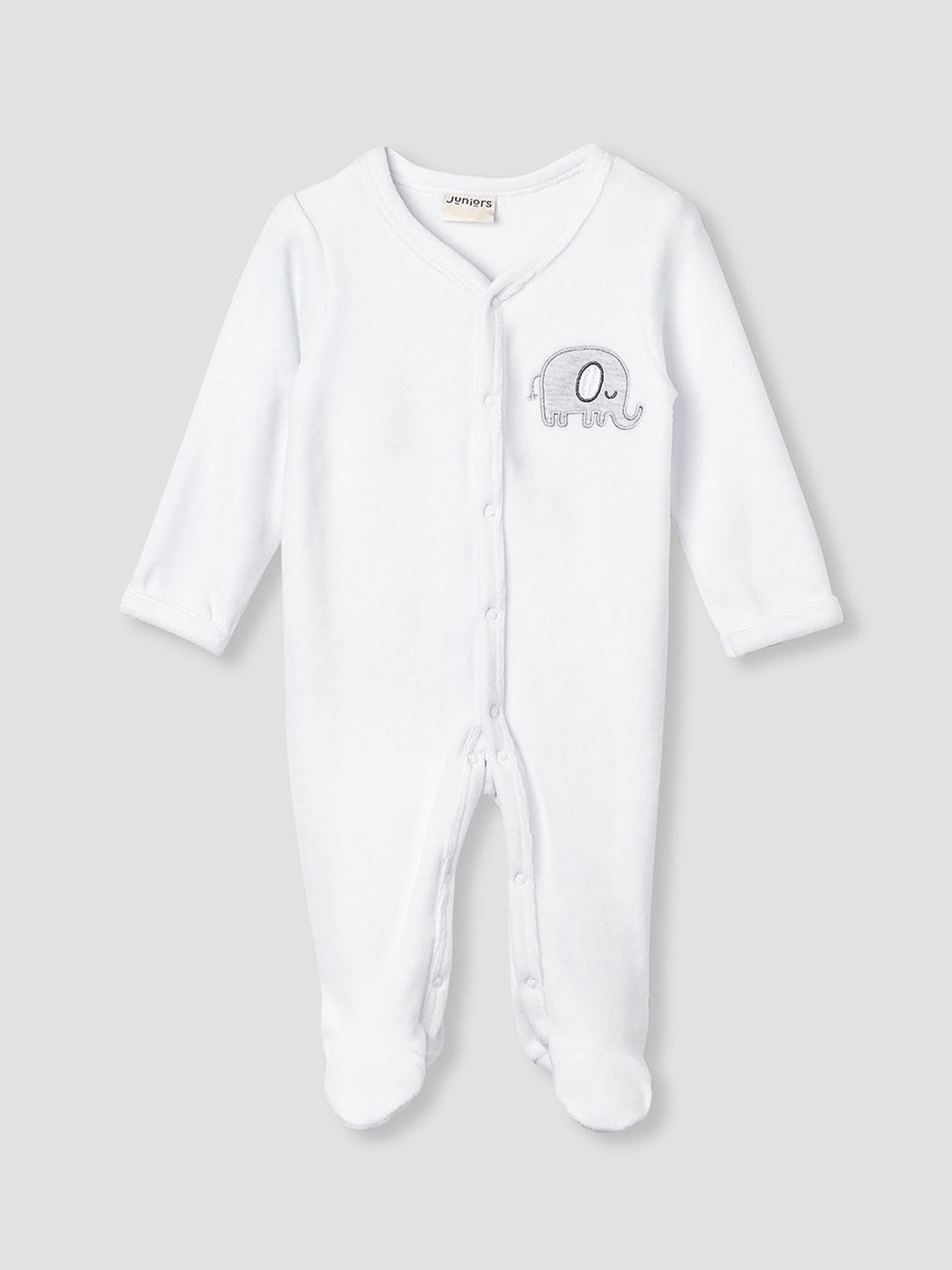 Juniors by Babyshop Boys Elephant Applique Long Sleeves Sleepsuit