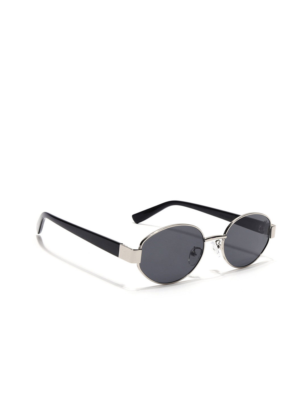 Voyage Unisex Black Lens & Silver-Toned Round Sunglasses 9585MG7375
