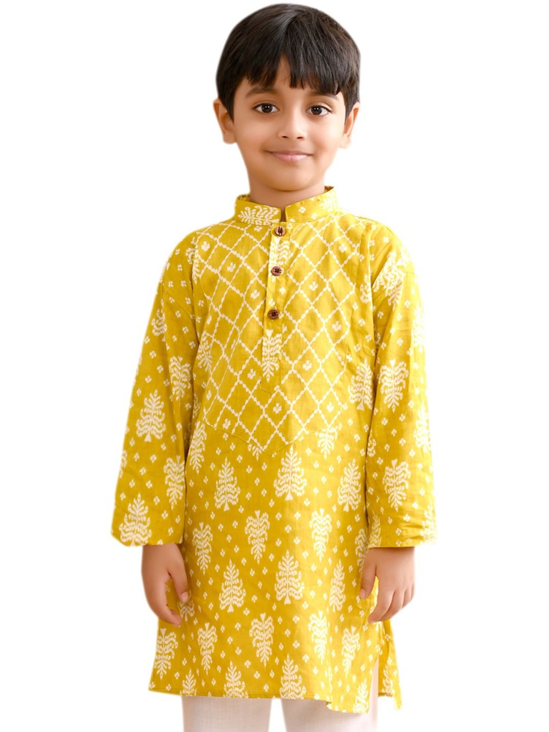 Sangria Boys Woven Design Kurta