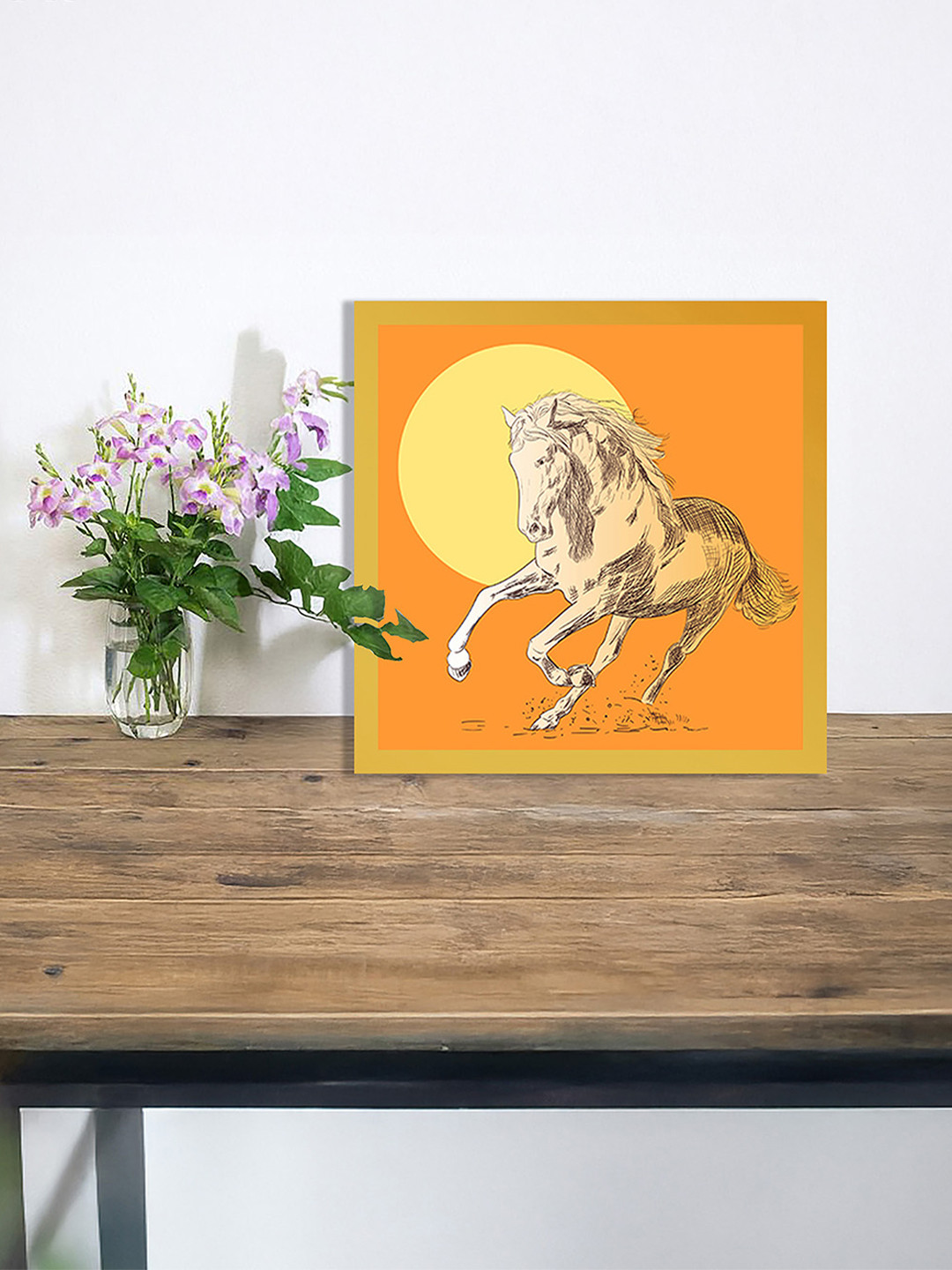 nestroots Orange & Yellow Rise of the Wild Canvas Wall Art