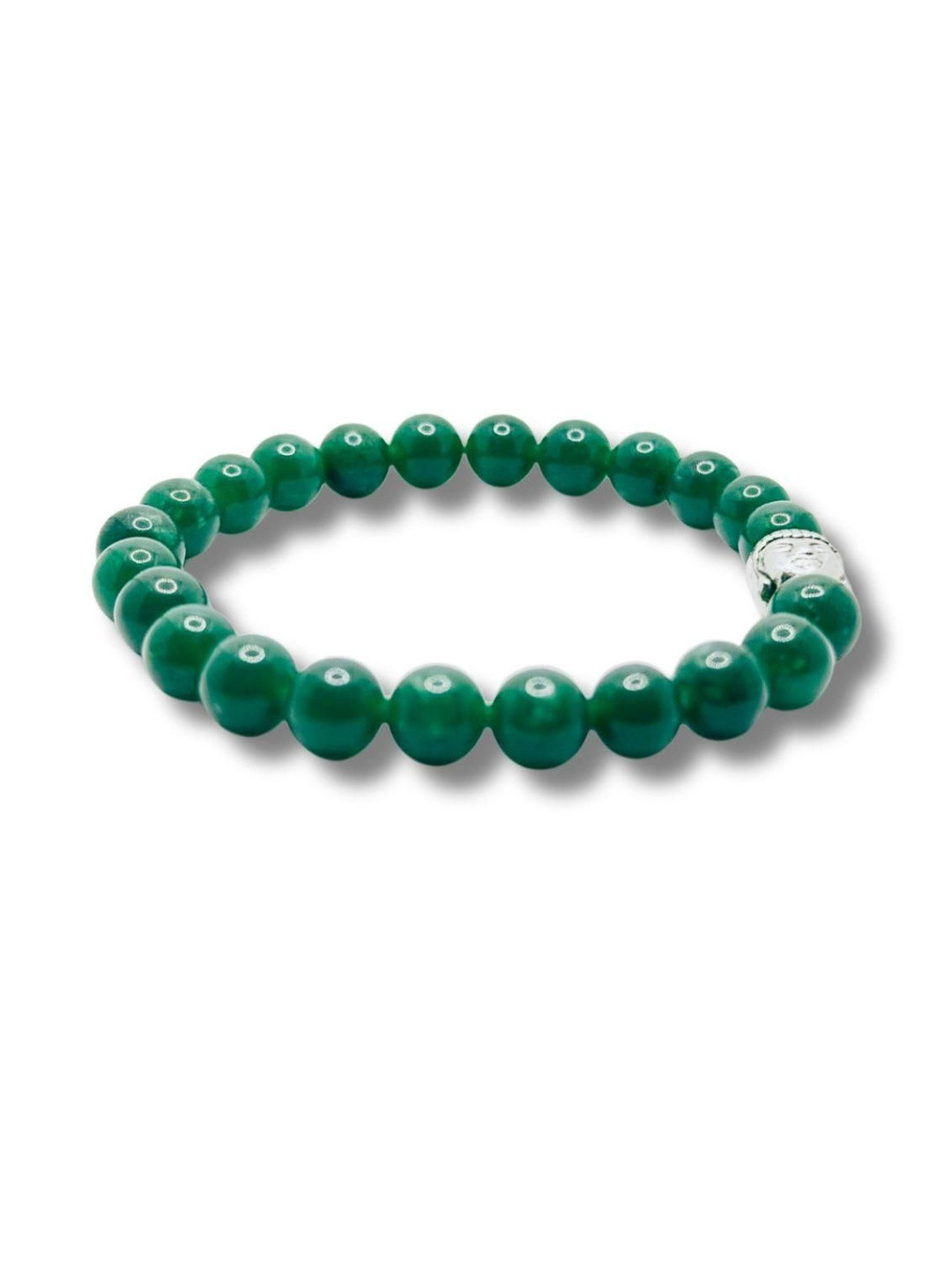 ShivaRatna Unisex Shiva Ratna Green Jade Bracelet
