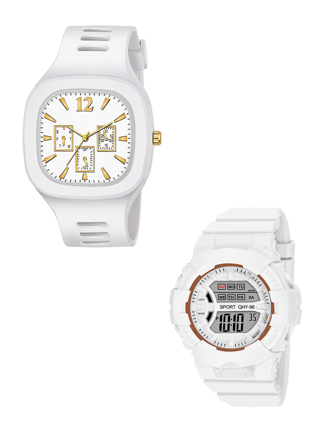 FROZIL Men Set of 2 Dial & Straps Analogue & Digital Watch SQ-W-DK-W