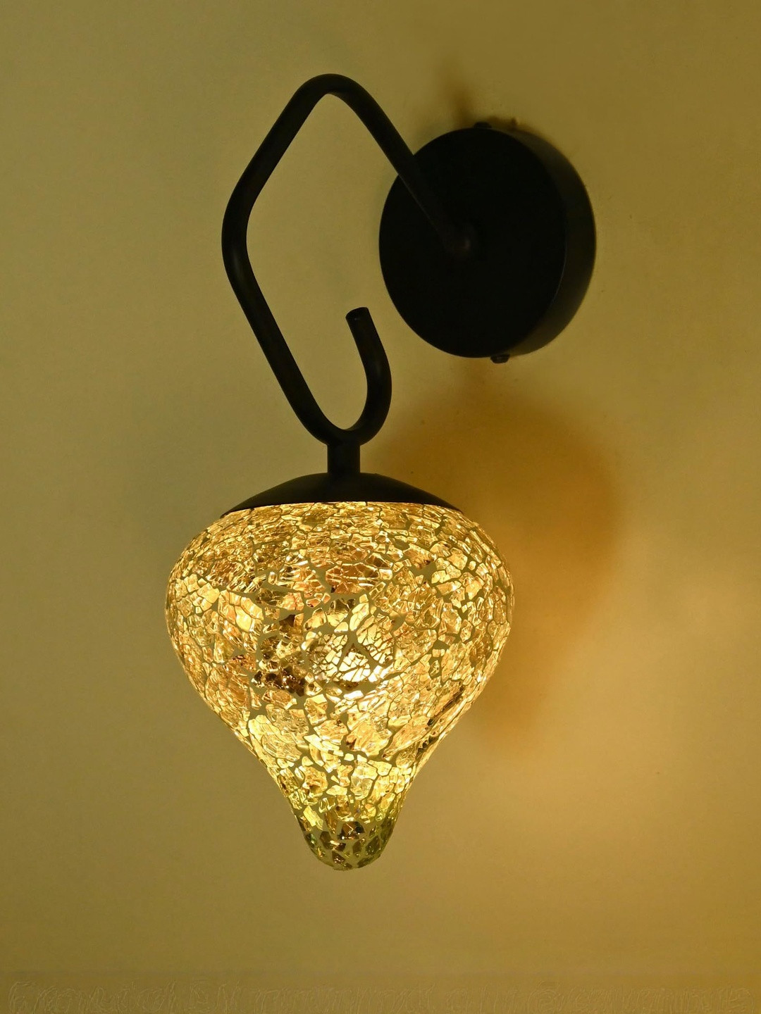 1ST TIME Textured Glass Wall Lamp