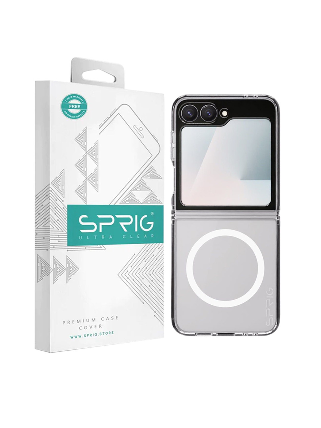 SPRIG Samsung Z Flip 7 FE Impact Resistant Back Case Mobile Accessories