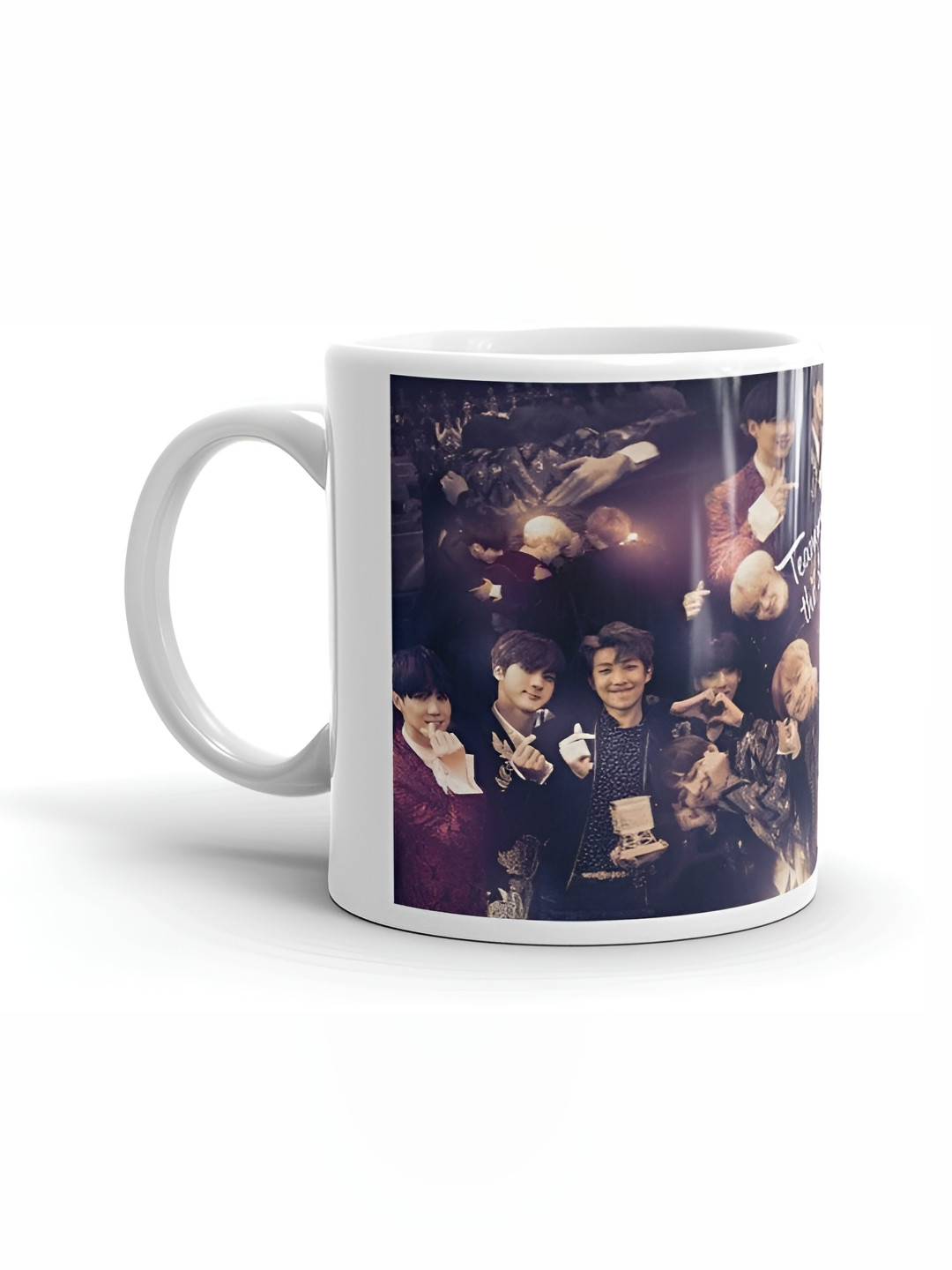Mr UVD Black & Beige Graphic Printed Ceramic Glossy Mug 350 ml