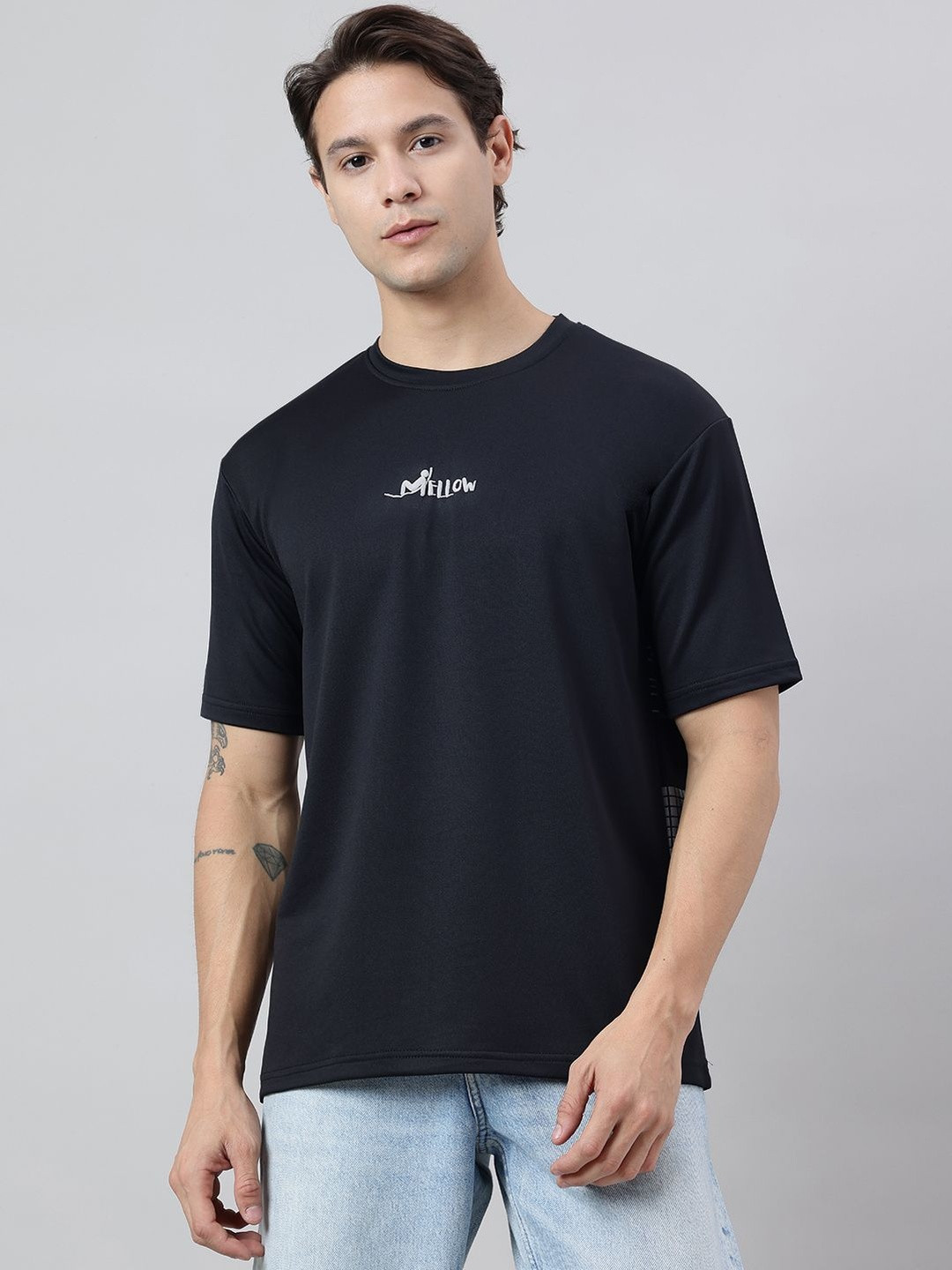 Fiesto Fashion Men Graphic Printed Round Neck Cotton Oversized T-shirt