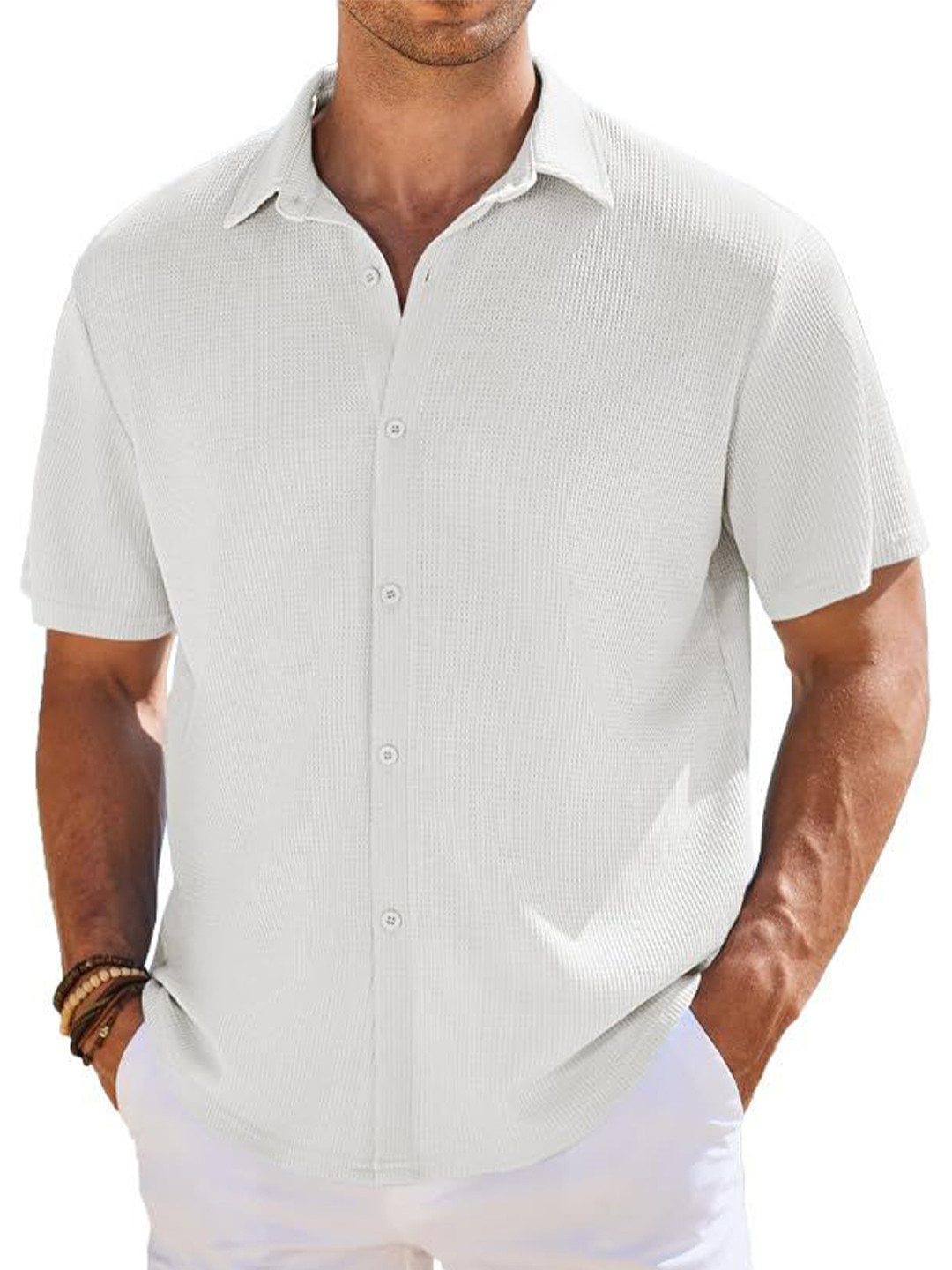 CB-COLEBROOK Men Short Sleeves Casual Shirt