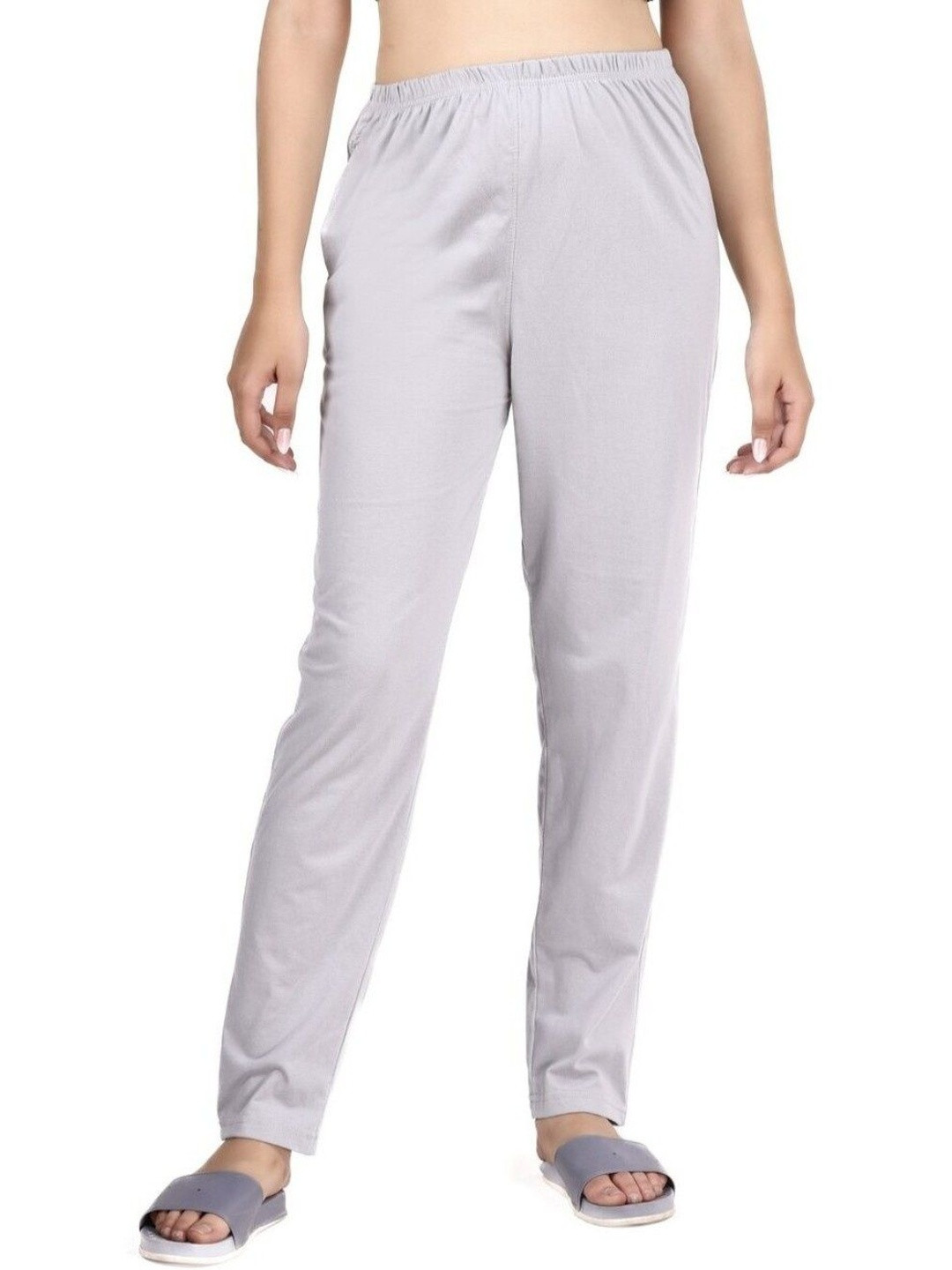 E-MAX Women Solid Grey Pyjamas