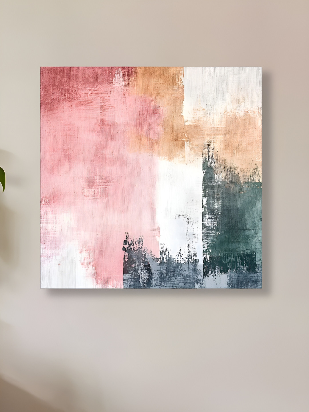 Myntra Elegant Homes Multicoloured Abstract Stretched Canvas Wall Art Painting