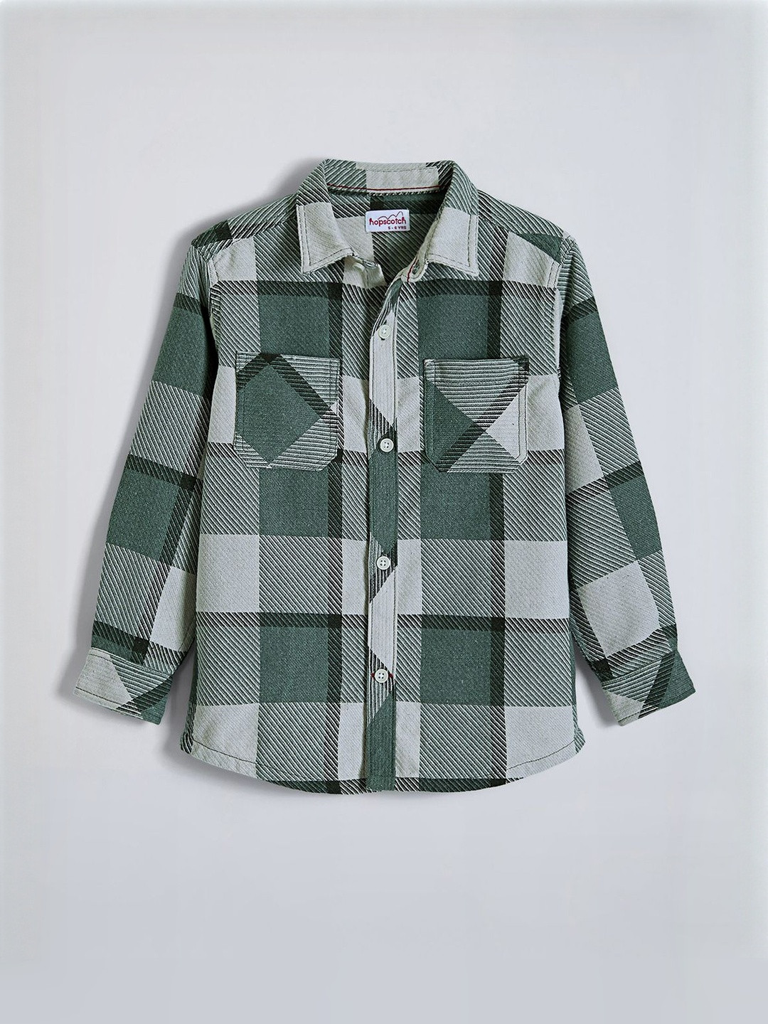 Hopscotch Boys Yarn-Dyed Checked Woven Jacket