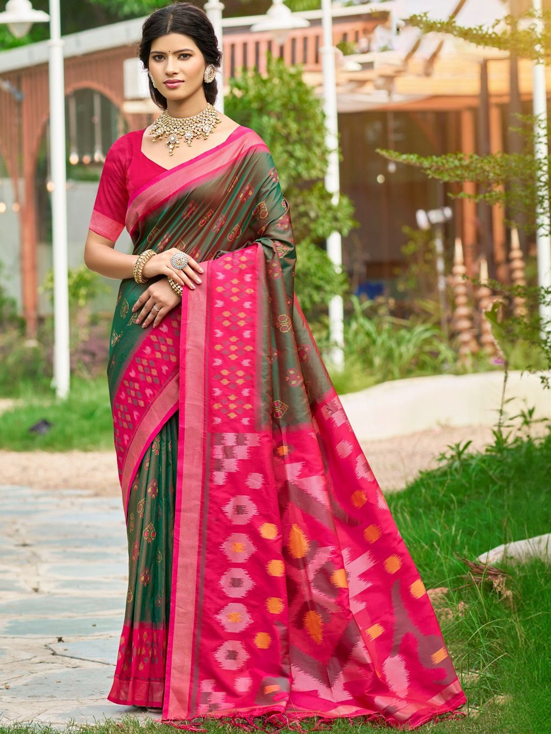 Astita Woven Design Pochampally Saree