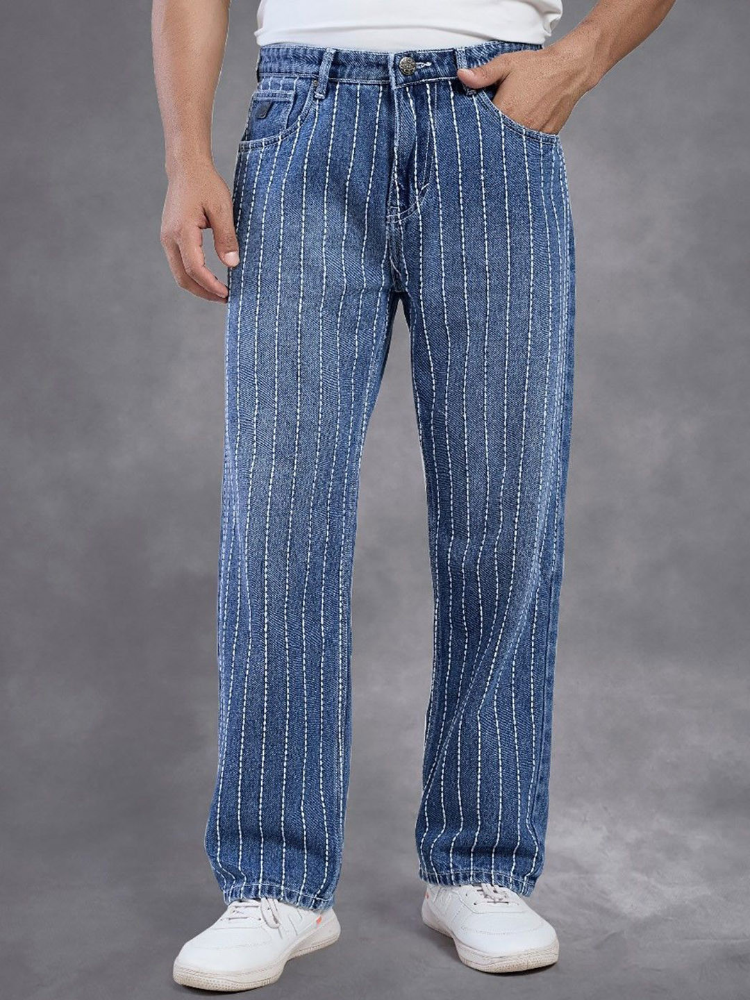 FLYING SHARK Men Relaxed Fit Mid-Rise Jeans