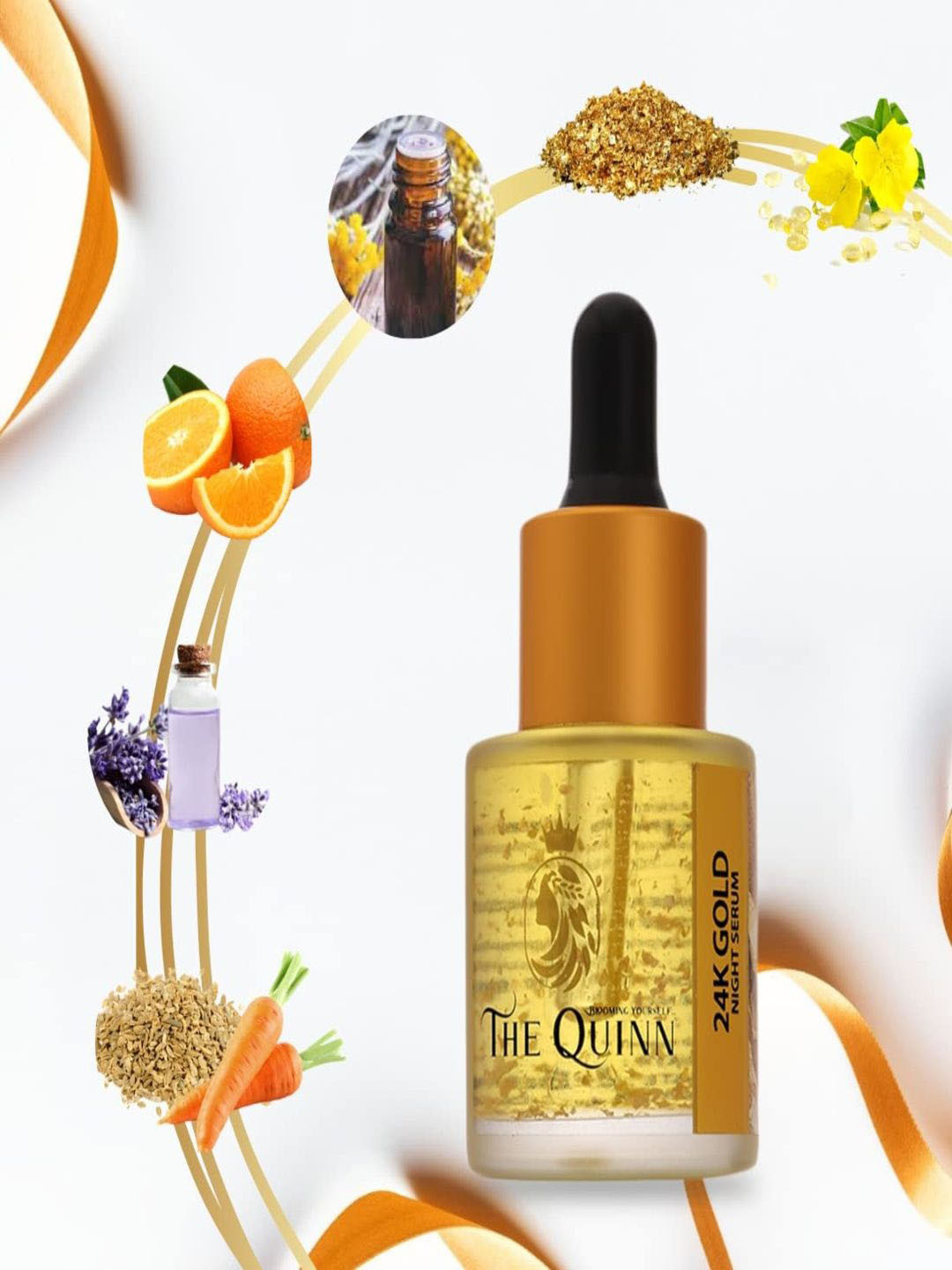 THE QUINN 24K Gold Night Serum For Hydration - 20 ml