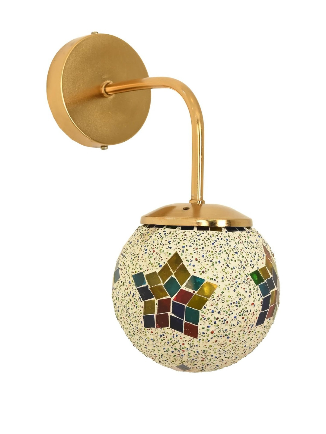 1ST TIME Multi Printed Glass Traditional Cylinder Wall Lamps Wall Lamps