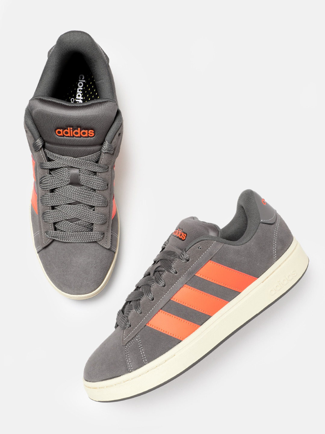 ADIDAS Men GRAND COURT ALPHA 00s Cloudfoam Comfort Sneakers