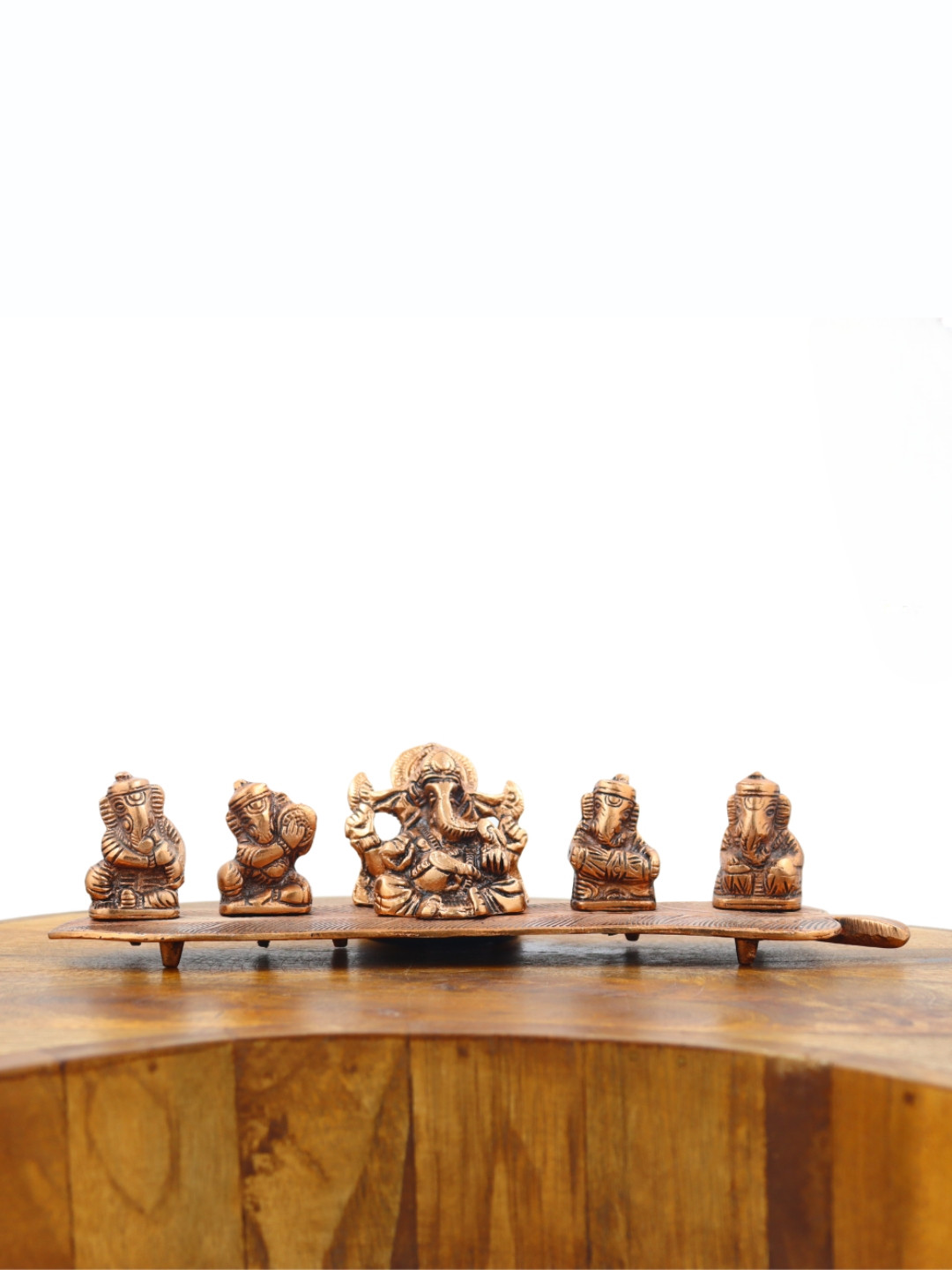 INTERNATIONAL GIFT Musical Ganesha Copper-Toned Religious Idol Showpiece