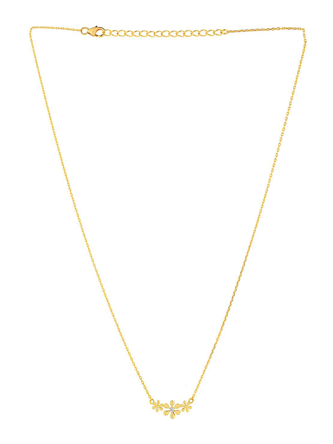Studio Voylla 925 Sterling Silver Chain With 0.02 Carat Lab-Grown Diamond - 2.53 g