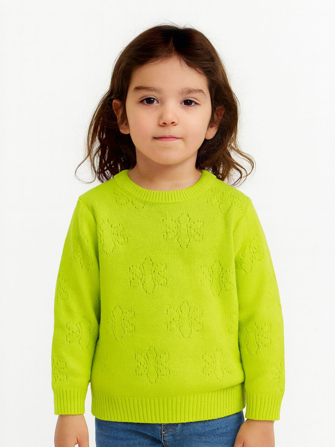 Nauti Nati Girls Floral Pullover Sweater