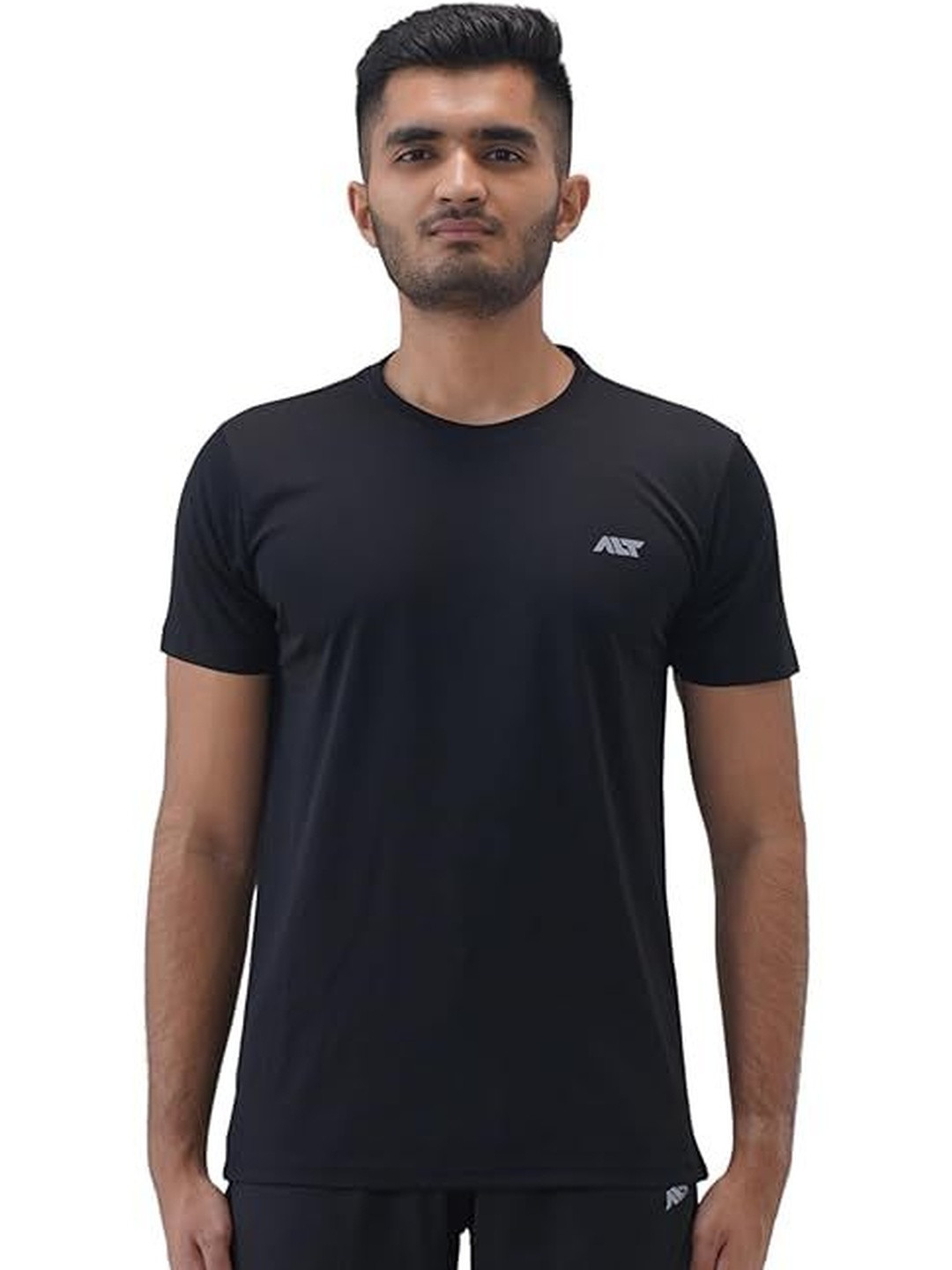 ALT THEALTCULTURE Men Brand Logo Printed Dry Fit Gym Sports T-shirt