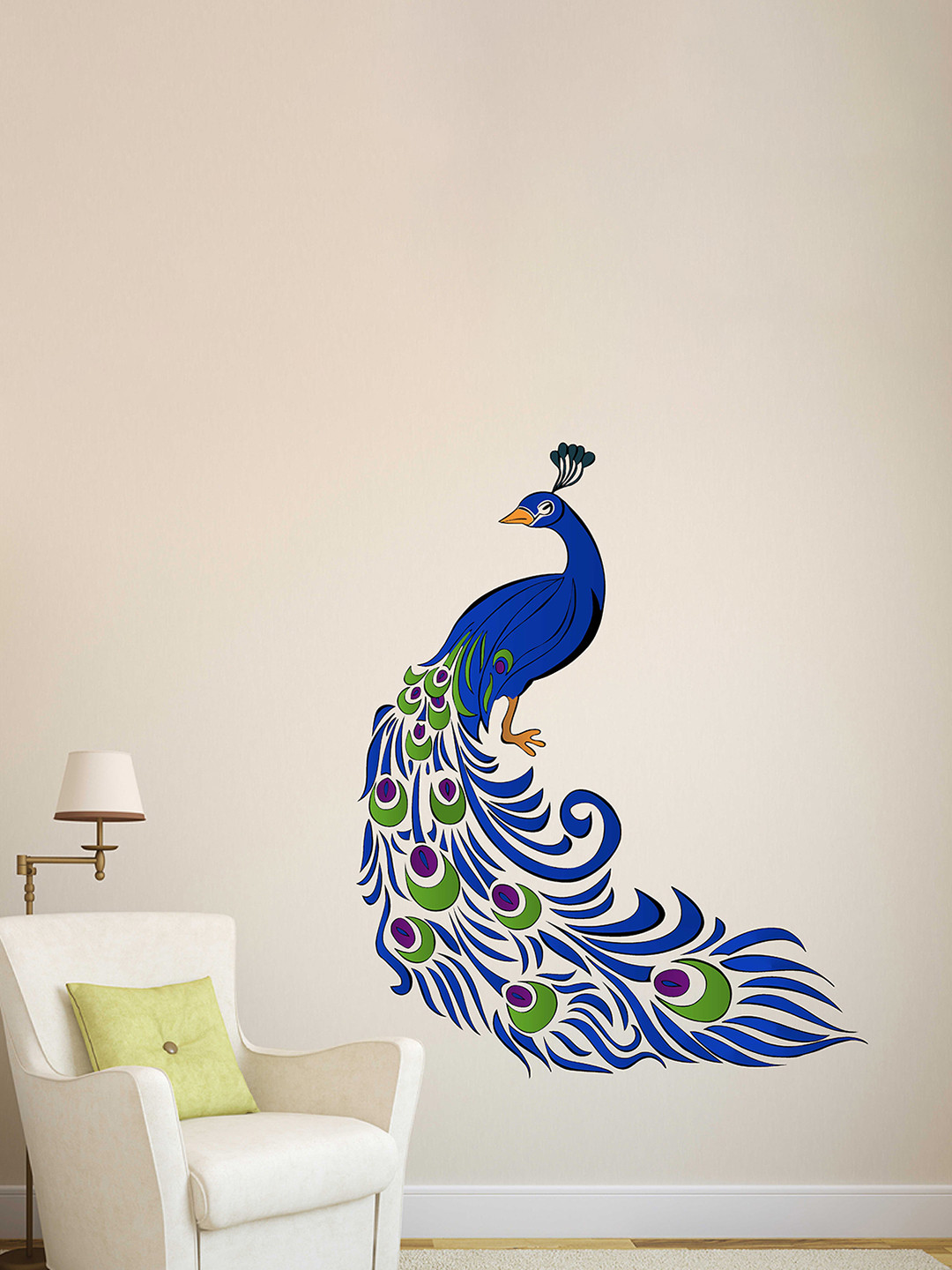 LANSTICK Unisex Beautiful Peacock Wall sticker