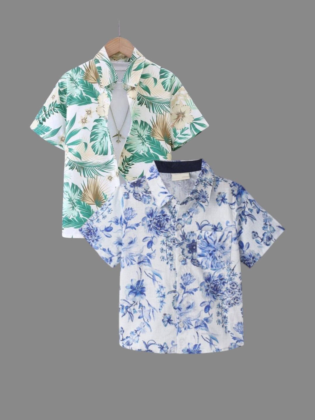DUTT CREATION Boys Botanical Printed Casual Shirt