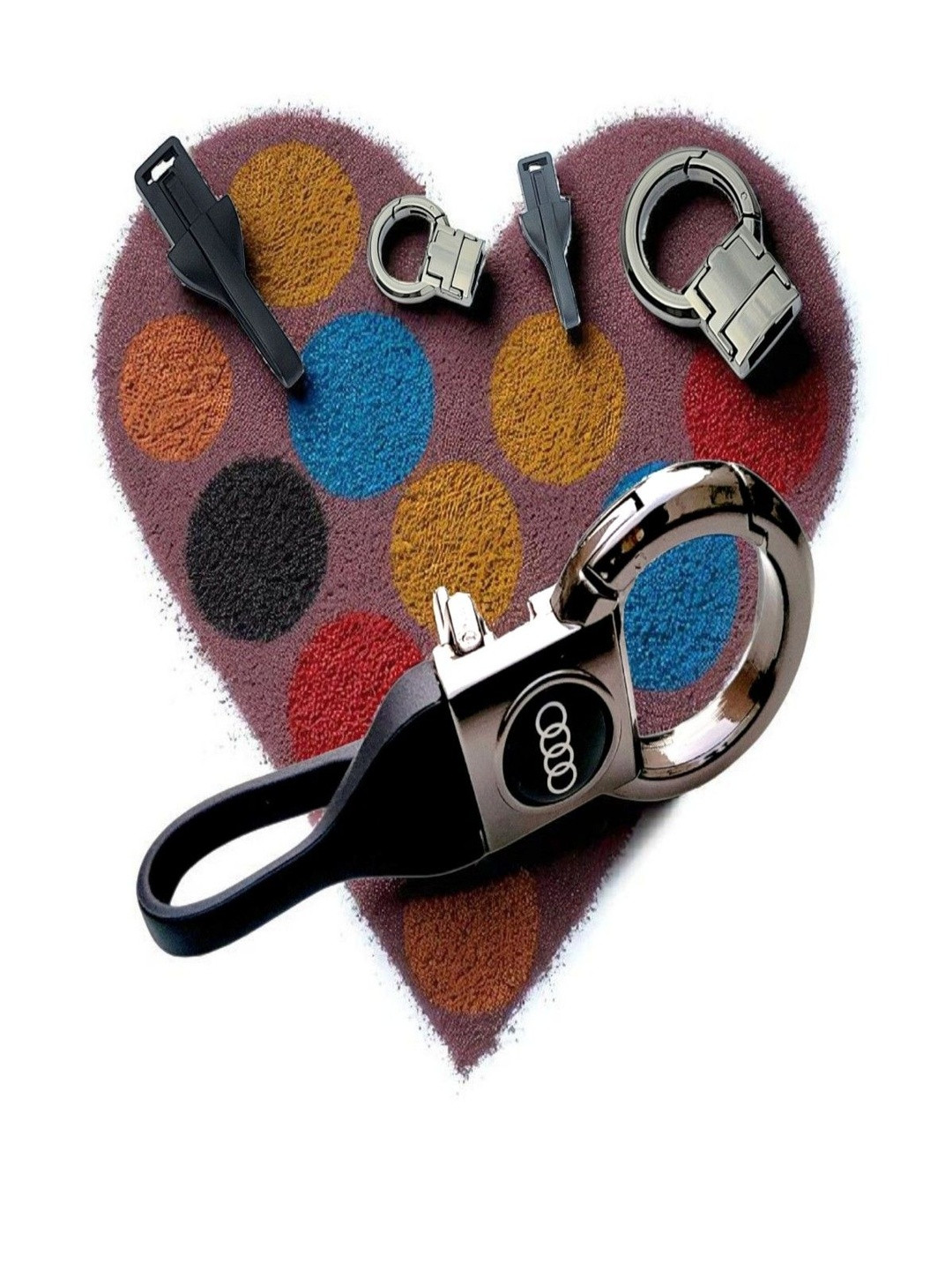 ADOREAL Audi Keychain And Keyring