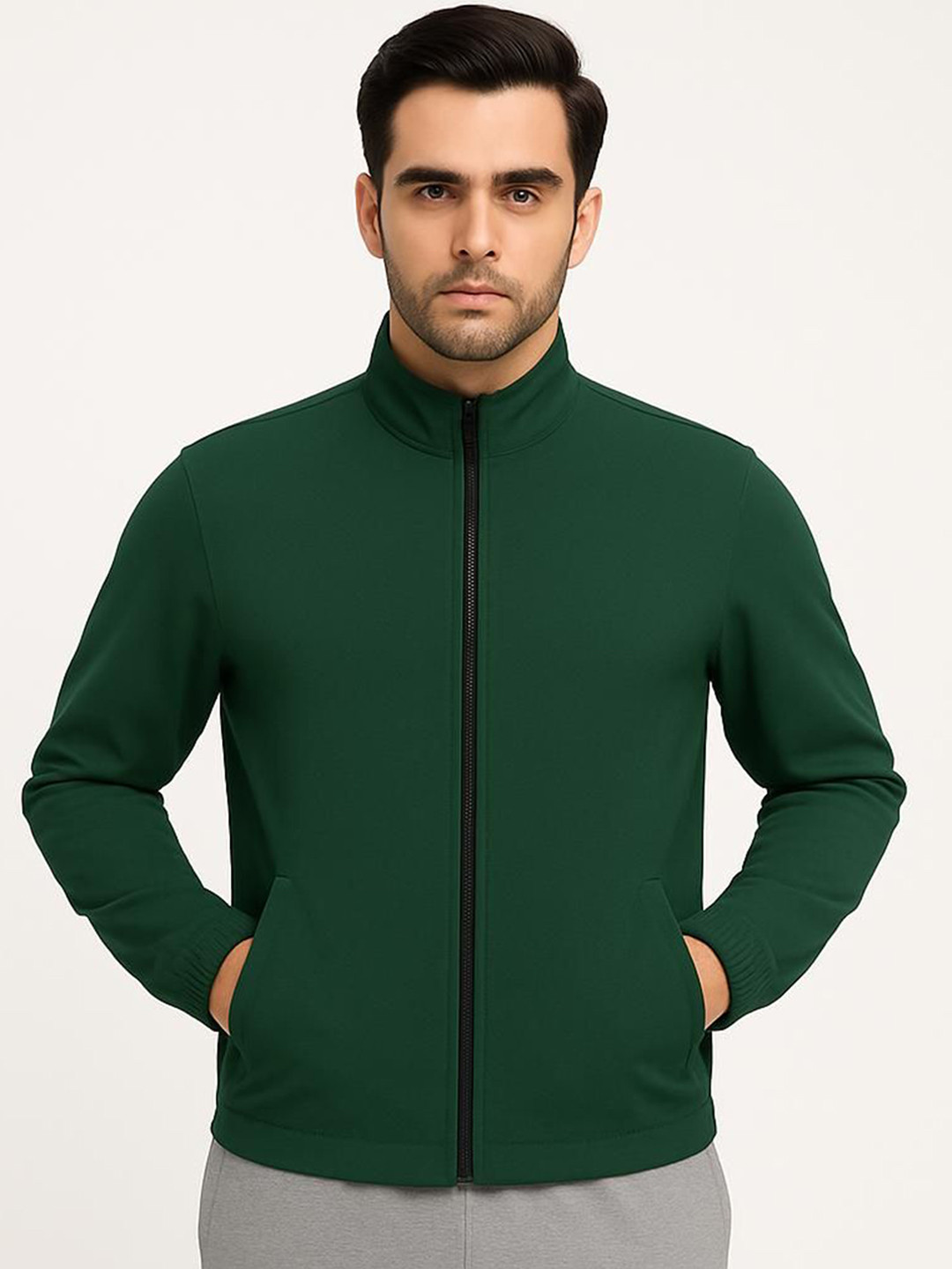 ULLAS Mock Collar Lightweight Running Open Front Jacket