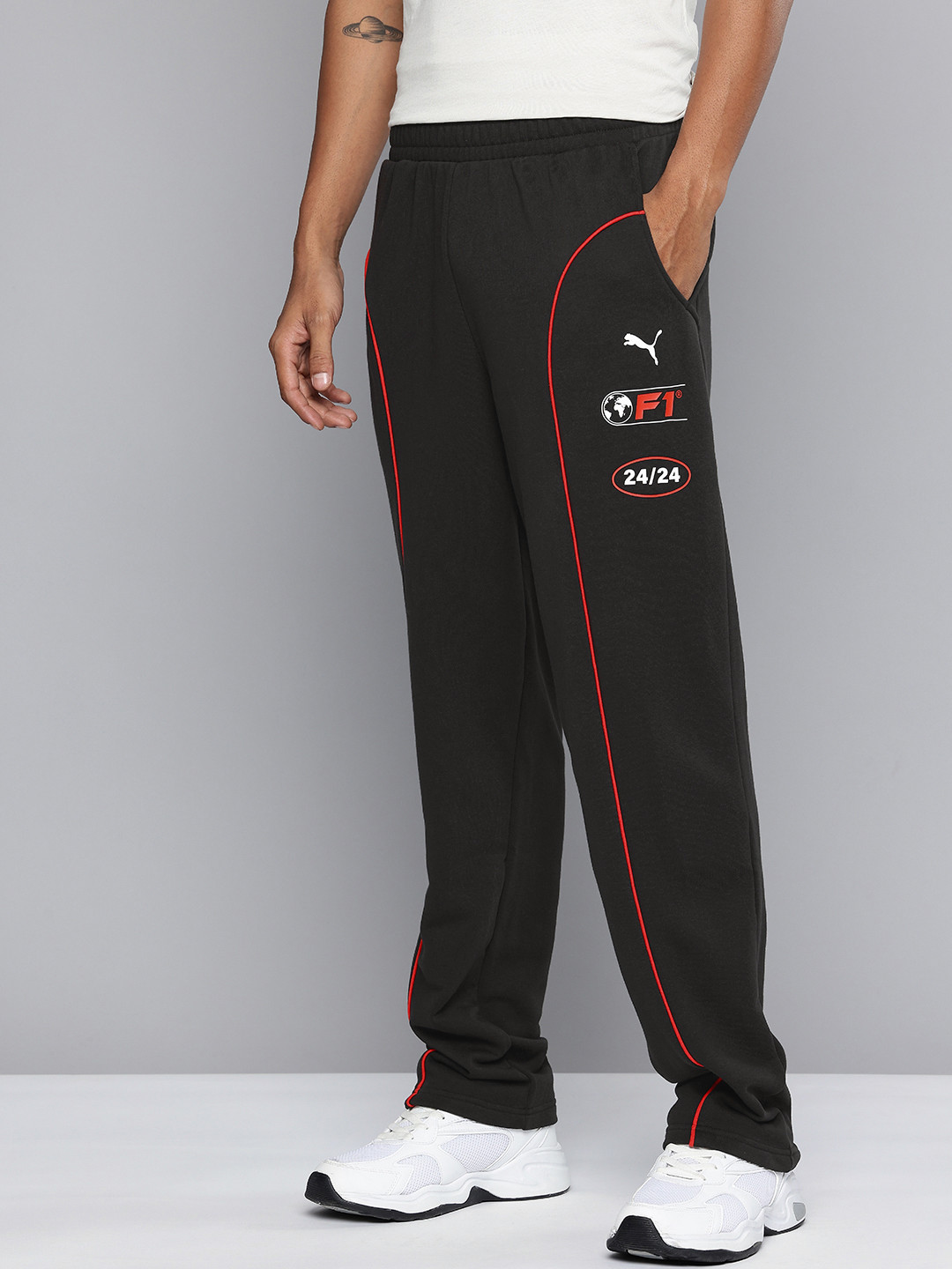 PUMA Motorsport Formula 1 Men Typography Printed Sports Track Pant