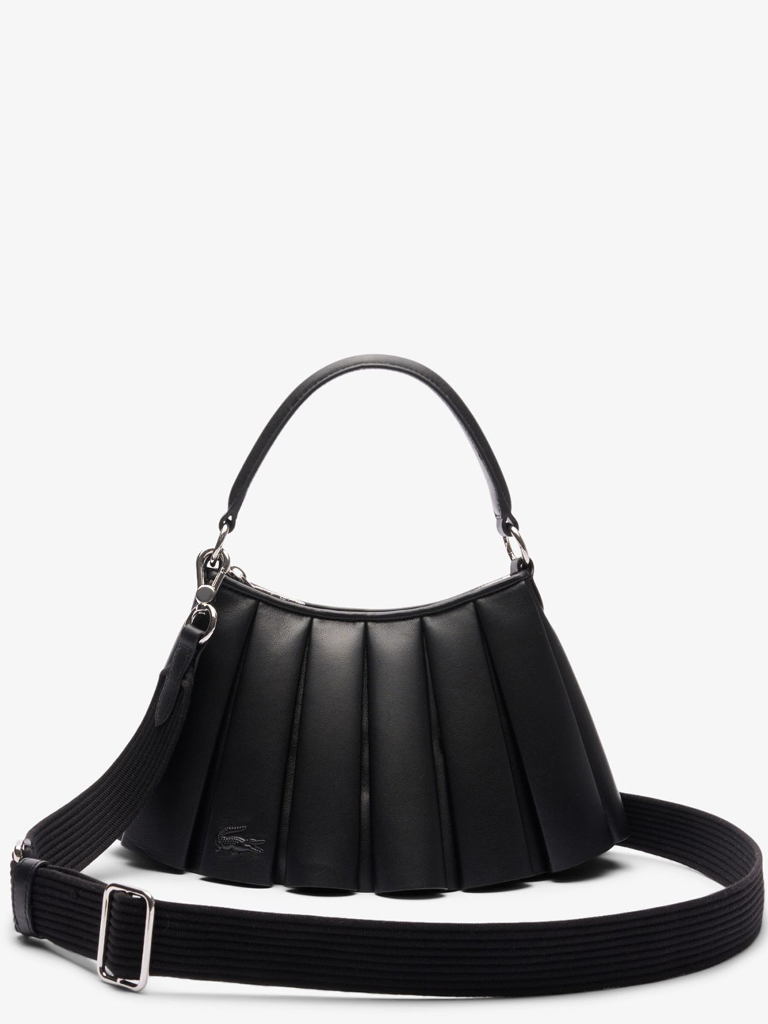 Lacoste Leather Half Moon Handheld Bag