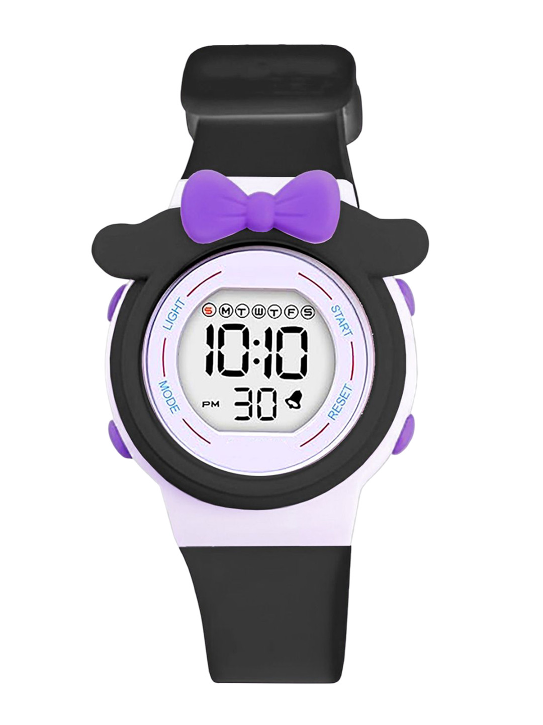 Time Up Kids Bow Design Water Resistant LED Light & Straps Digital Watch K2002-1