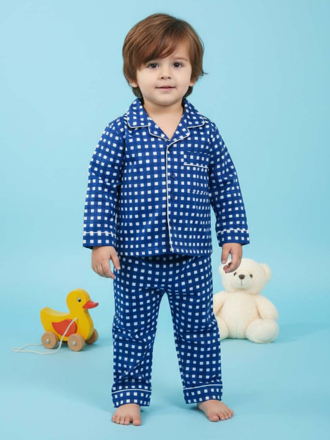 MASU LIVING Kids Pure Cotton Printed Night suits
