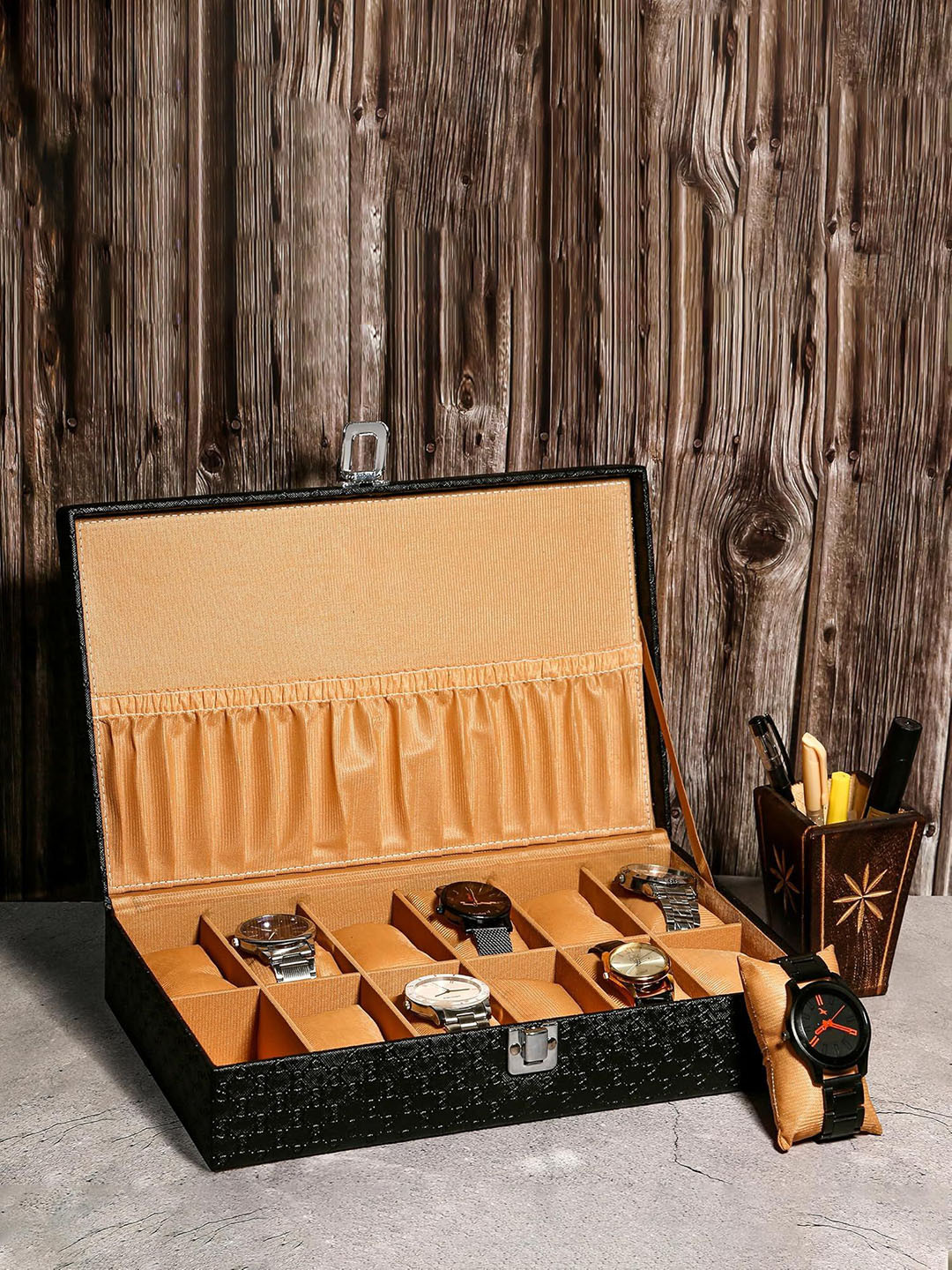 Galaxy Craft Galaxy Craft Black 12 Slot Watch Organiser