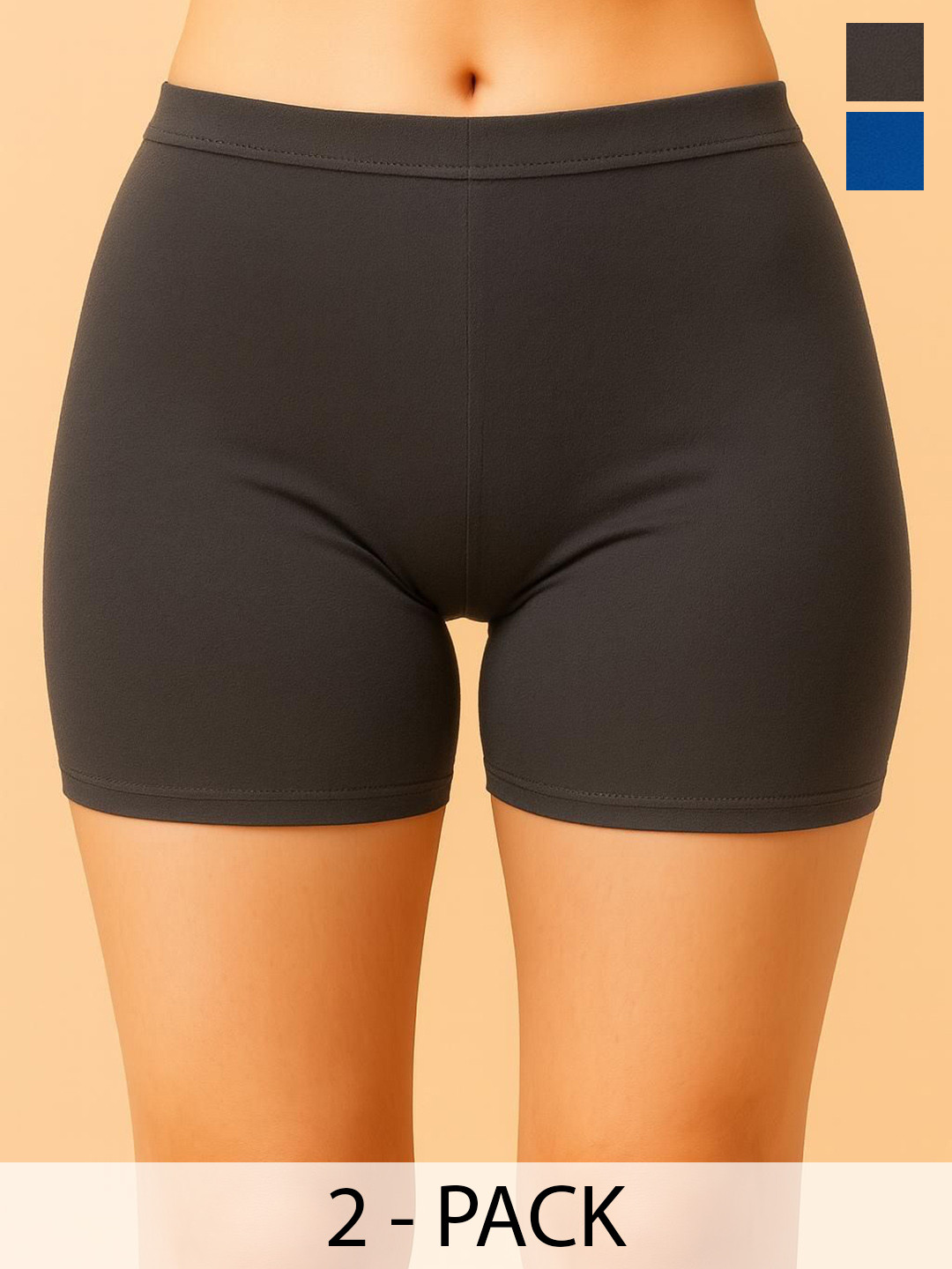 Apraa & Parma Women Pack of 2 Skinny Fit Cycling Sports Shorts