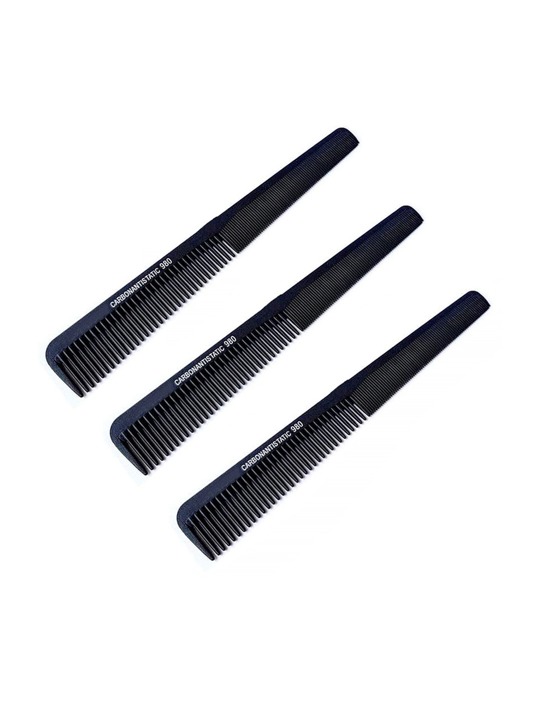 Adhvik Set Of 3 Fine Tooth Comb For Hair Styling