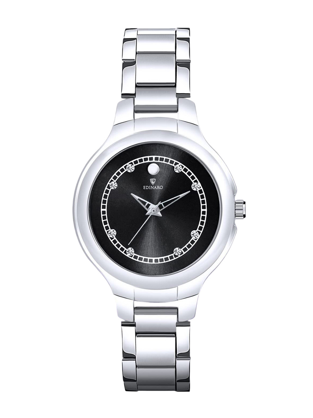 EDINARO Girls Dial & Stainless Steel Bracelet Style Straps Analogue Watch ED-2114W