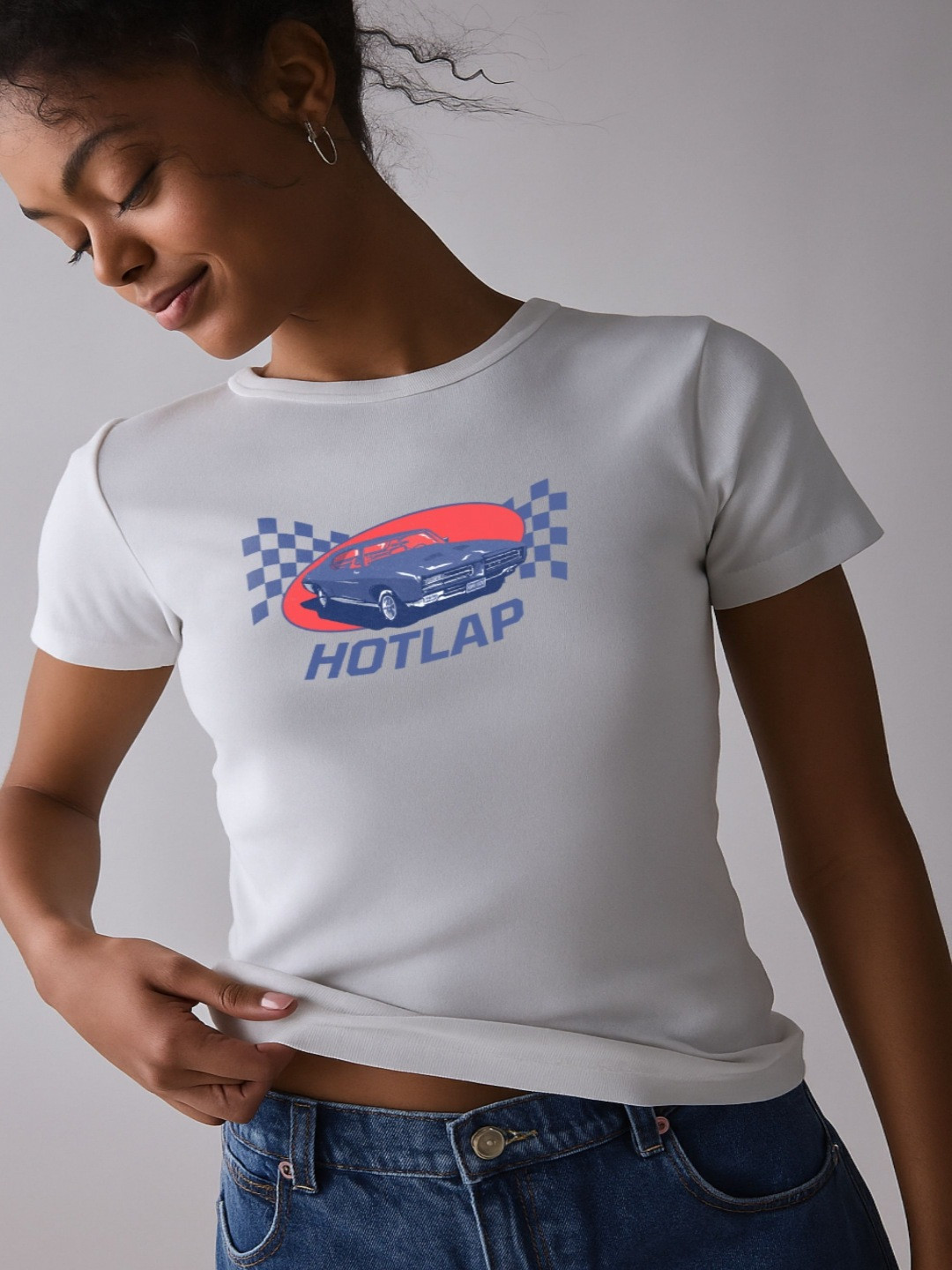 UniBlu Hotlap Racing Women Printed T-shirt