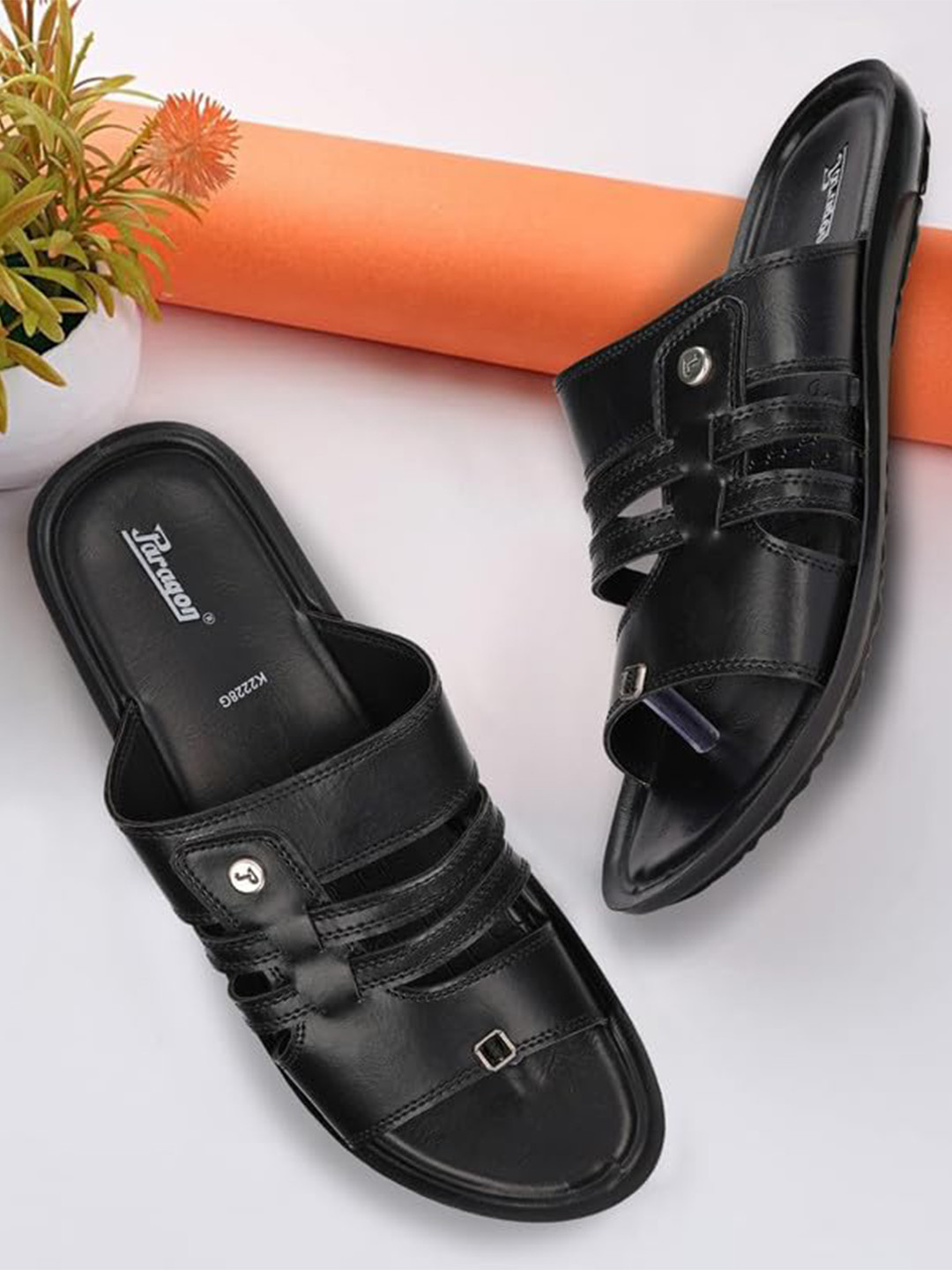 Paragon Men Sturdy Construction Ethnic Comfort Sandals