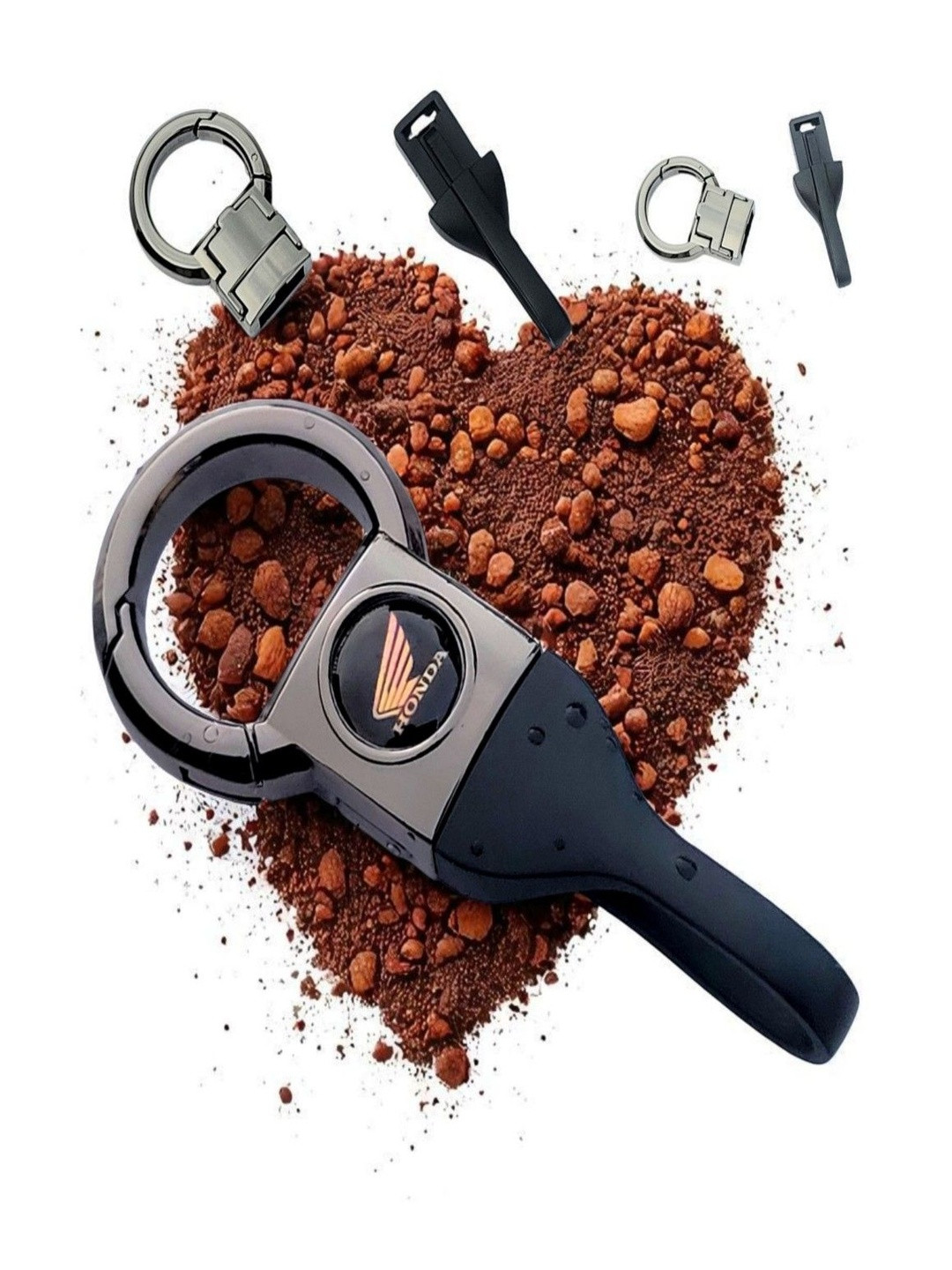 ADOREAL Metallic Keychain And Keyring