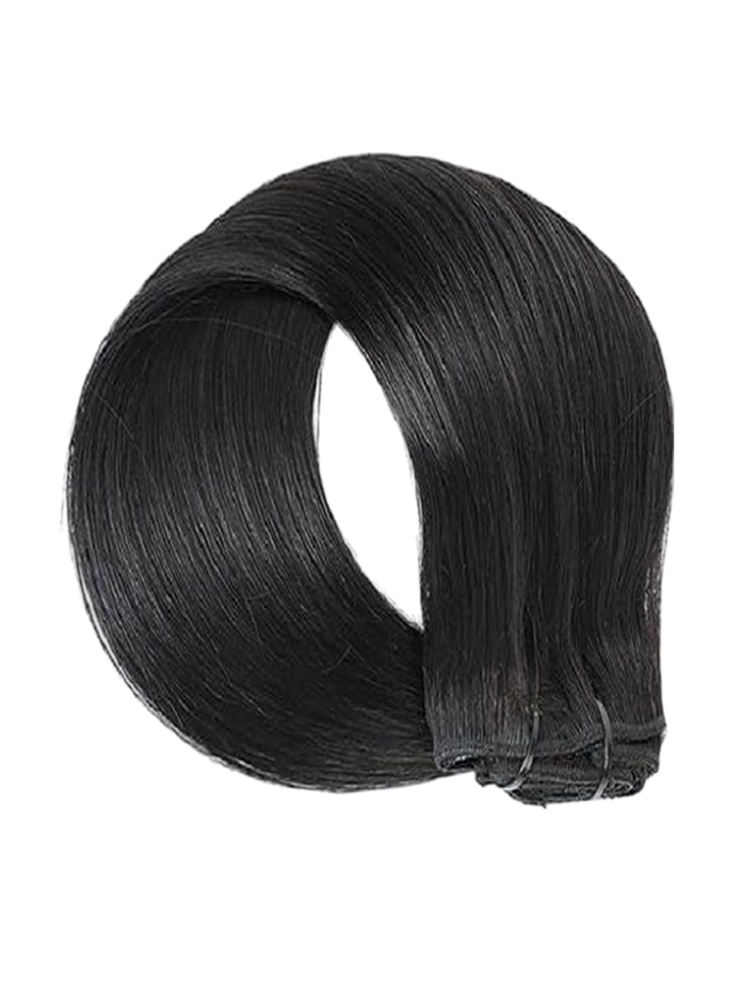 MoonEyes Women Set of 7 Straight Clip-In Hair Extension - Black - 25 In