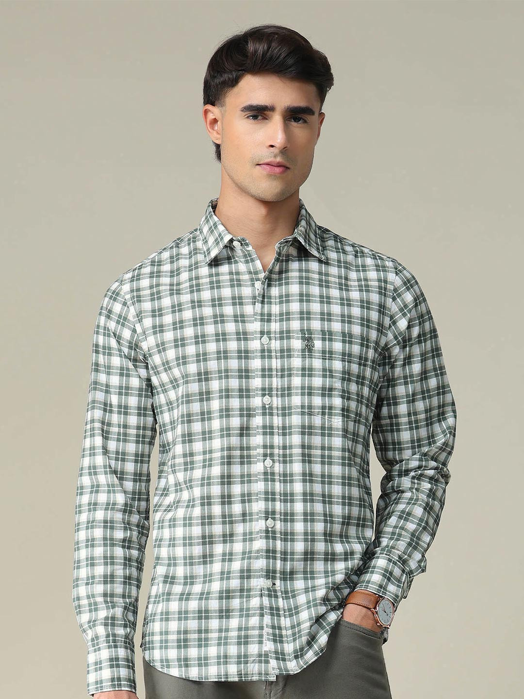 U.S. Polo Assn. Pure Cotton Tartan Check Shirt