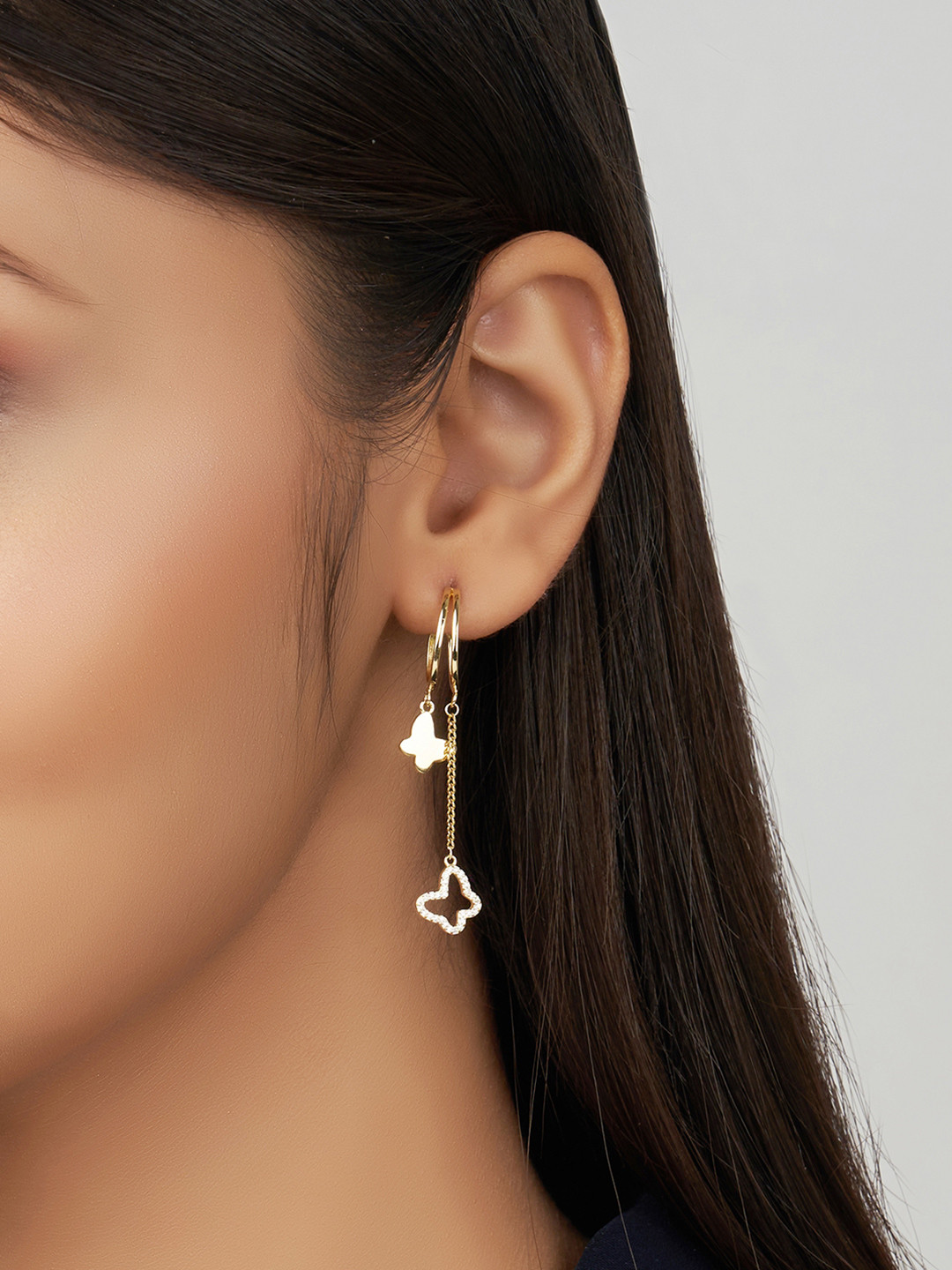 Nistra Animal Shaped Drop Earrings