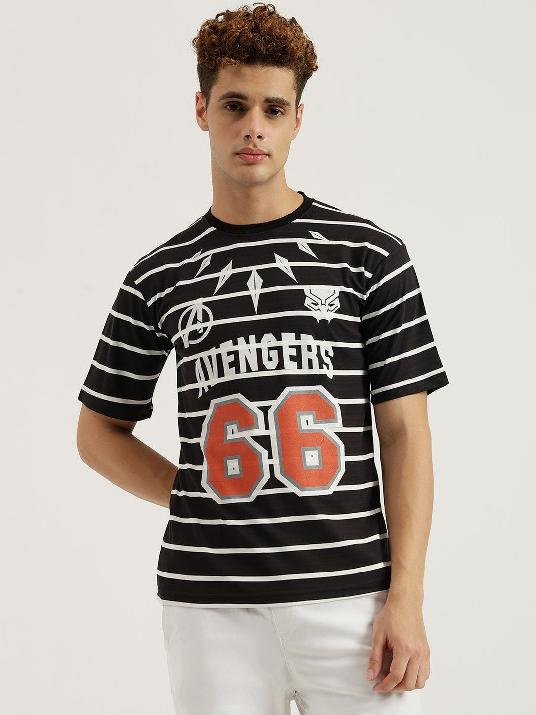 WRIGHTRACK Men Avengers Superhero Regular Fit T-shirt